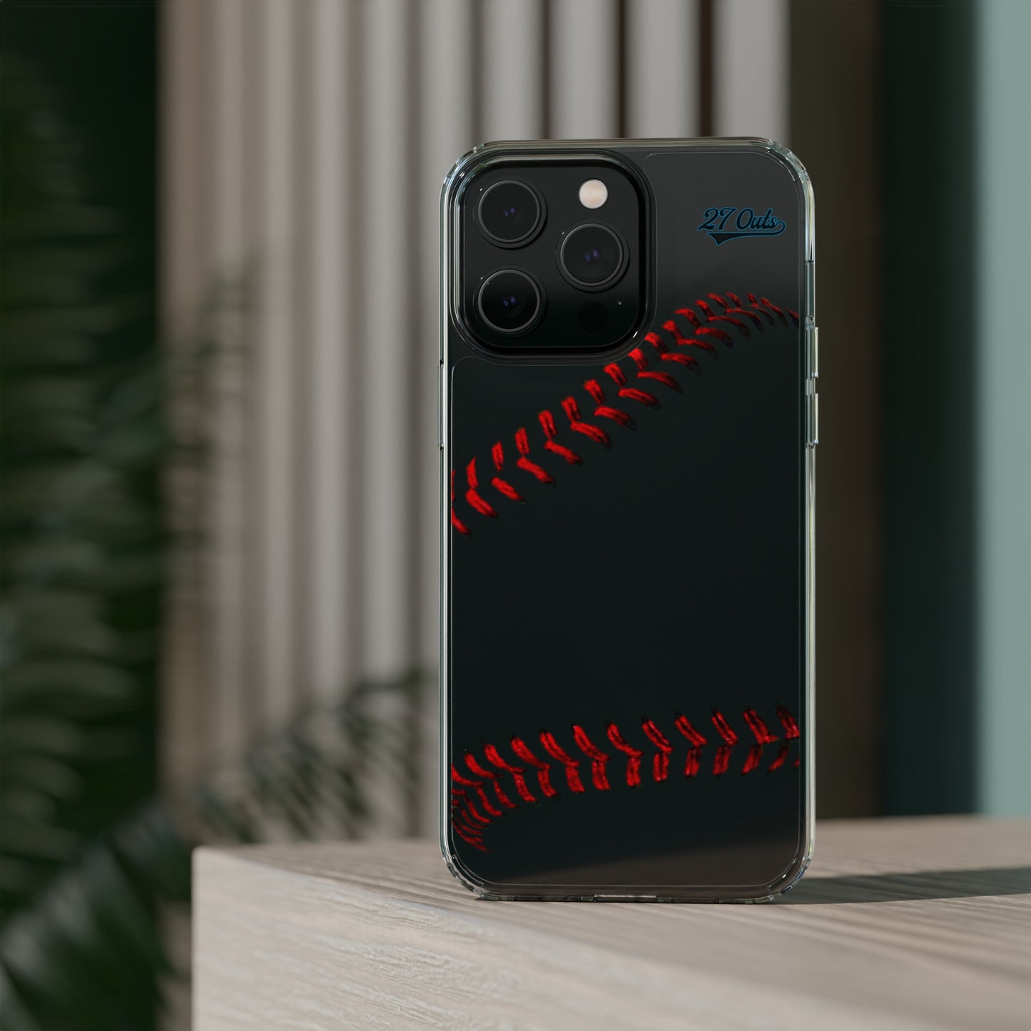 iPhone and Samsung Clear Baseball Lace - Phone Case