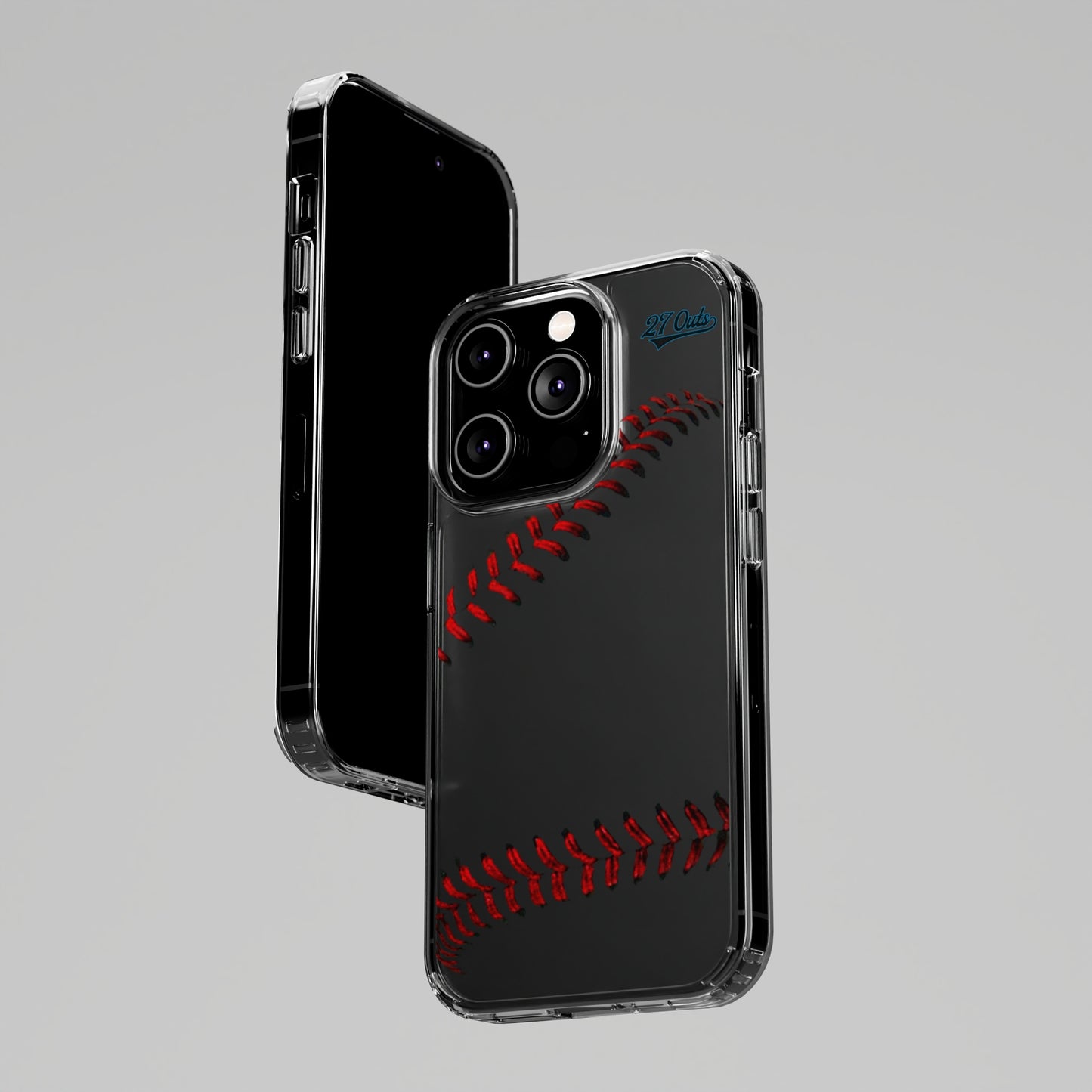 iPhone and Samsung Clear Baseball Lace - Phone Case