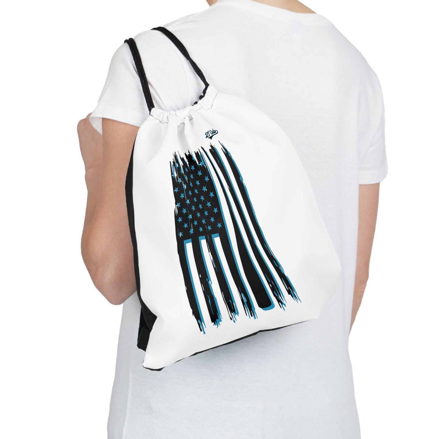 Baseball Flag - Outdoor Drawstring Bag