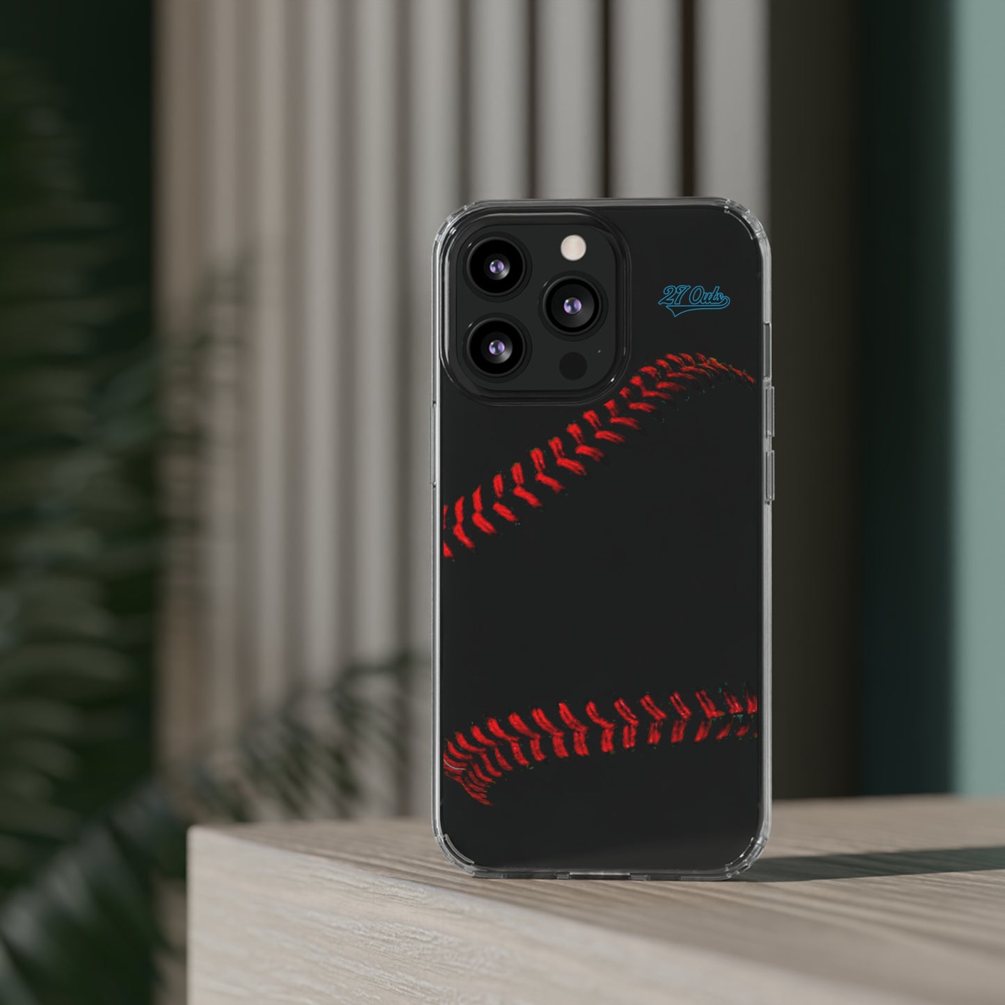 iPhone and Samsung Clear Baseball Lace - Phone Case