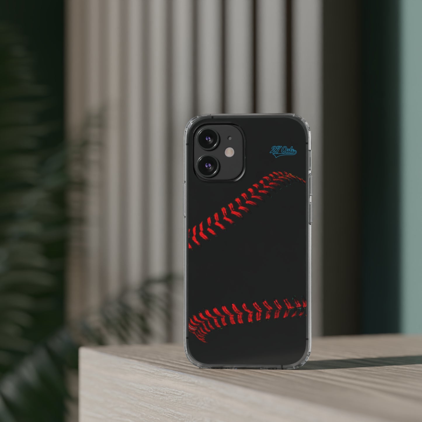 iPhone and Samsung Clear Baseball Lace - Phone Case