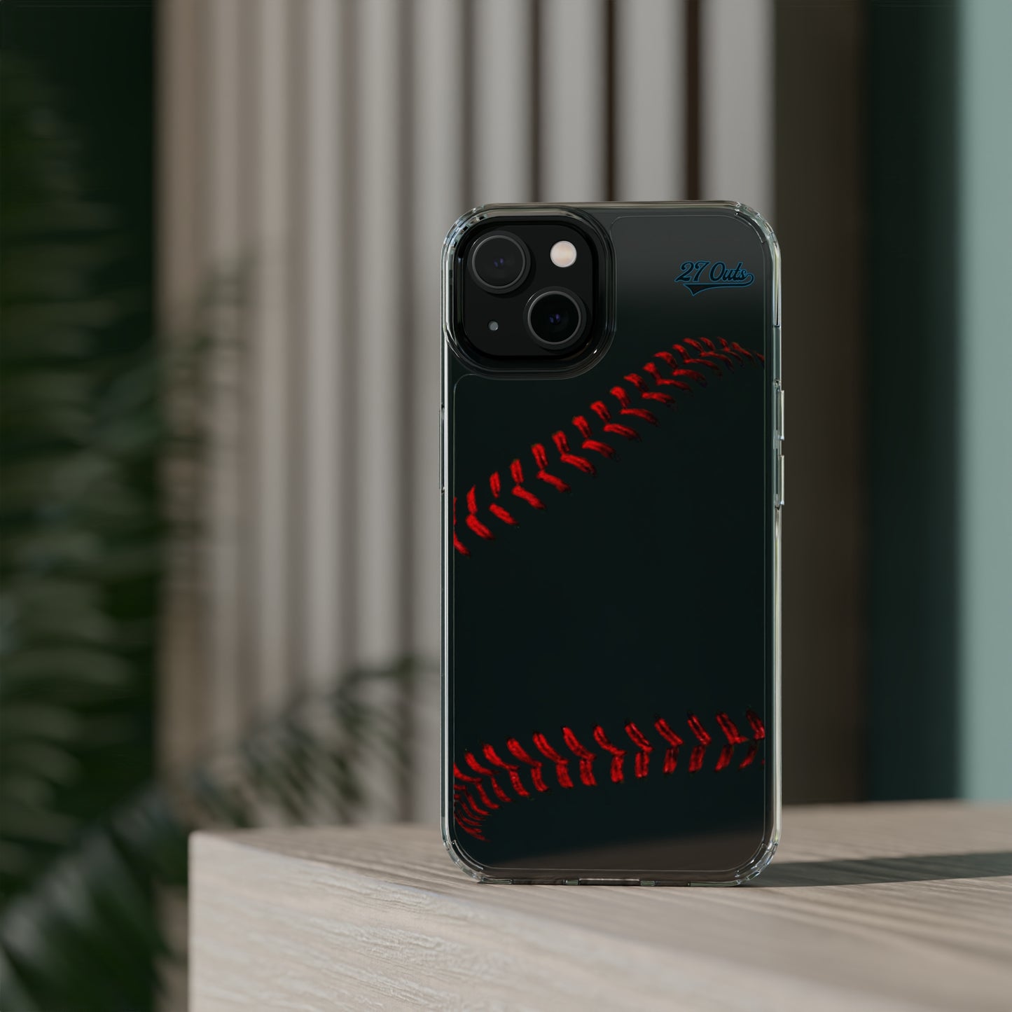iPhone and Samsung Clear Baseball Lace - Phone Case