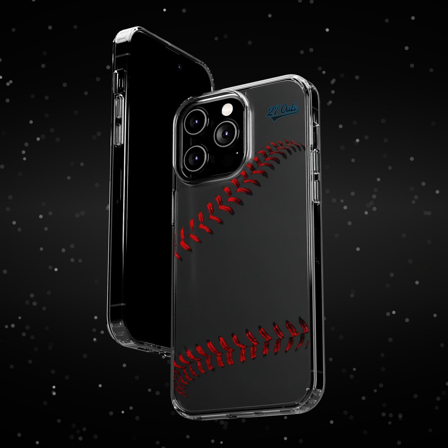 iPhone and Samsung Clear Baseball Lace - Phone Case