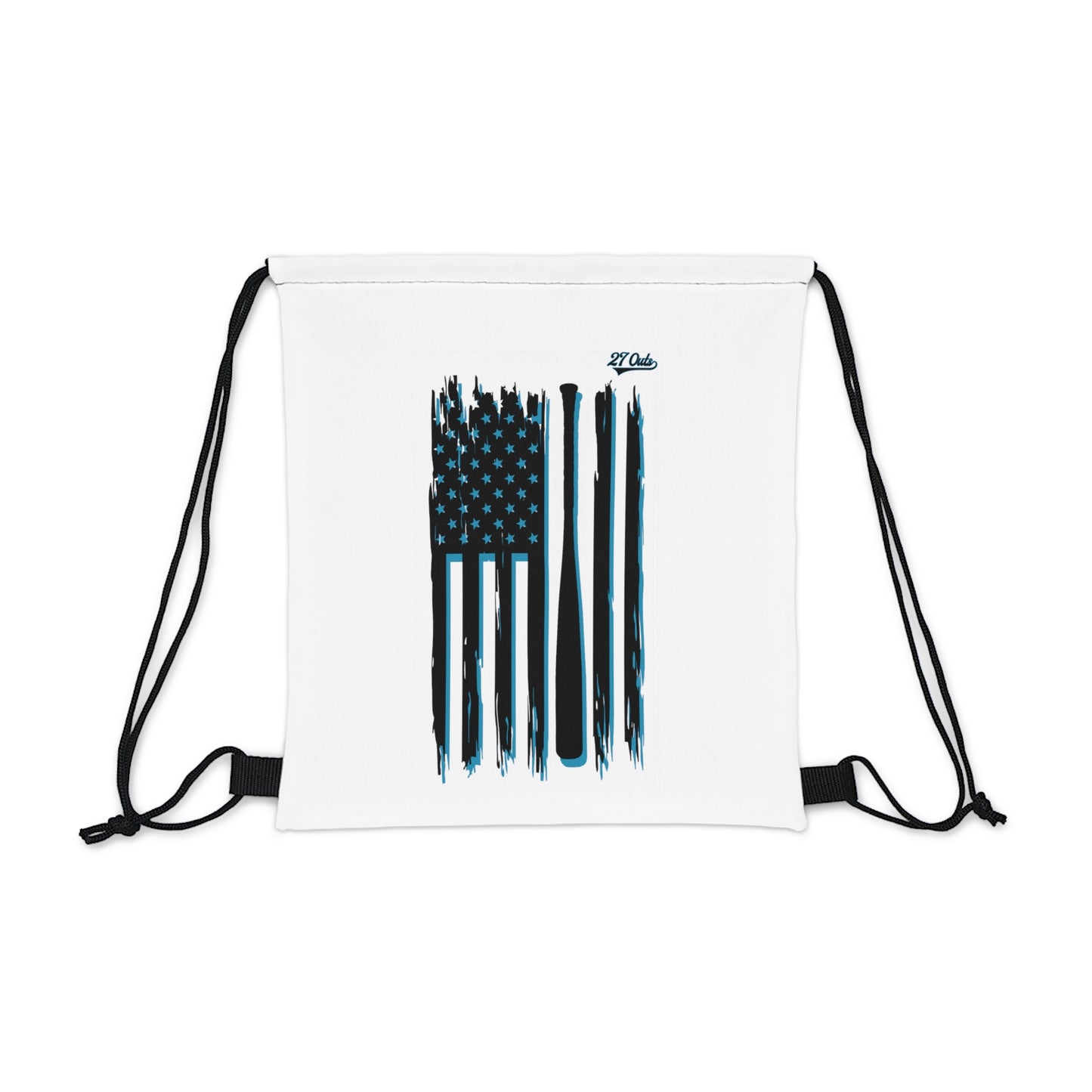 Baseball Flag - Outdoor Drawstring Bag