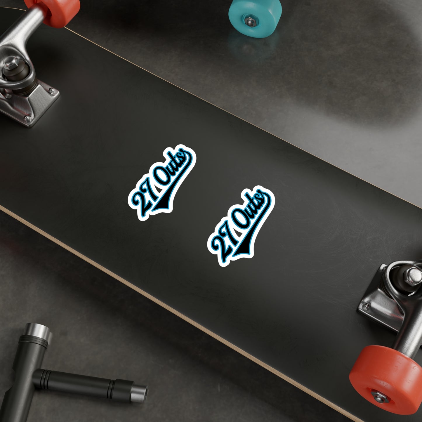 Two 27 Outs Cut Vinyl Decals