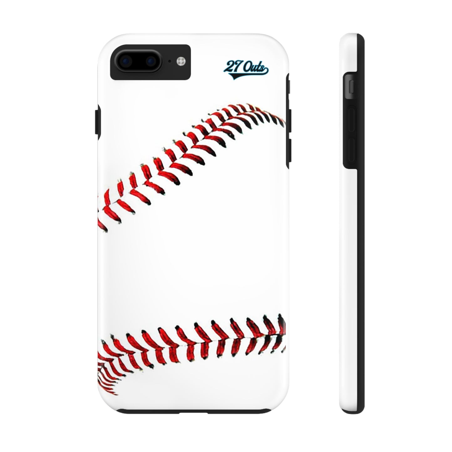 iPhone and Samsung White Baseball Lace - Phone Case