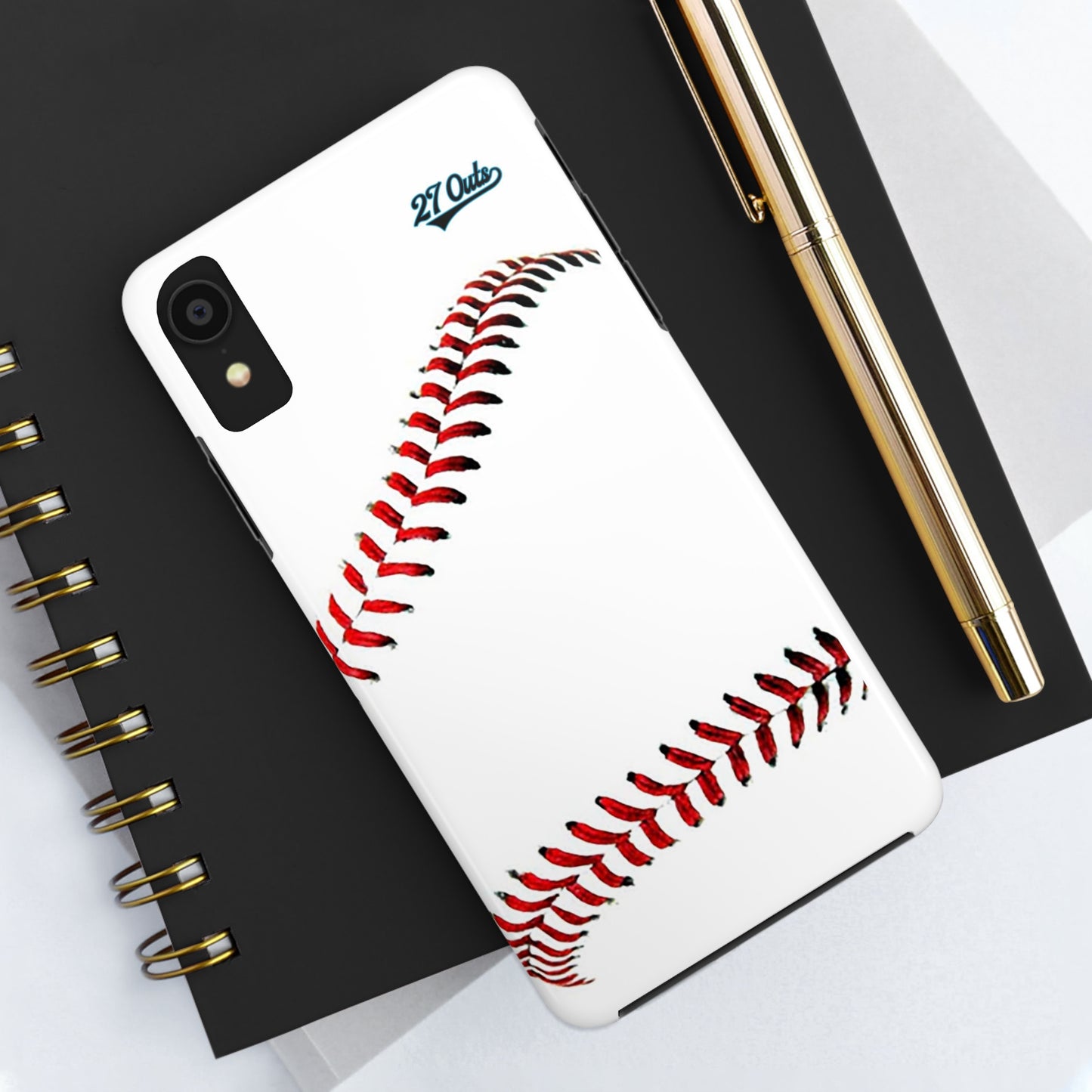 iPhone and Samsung White Baseball Lace - Phone Case