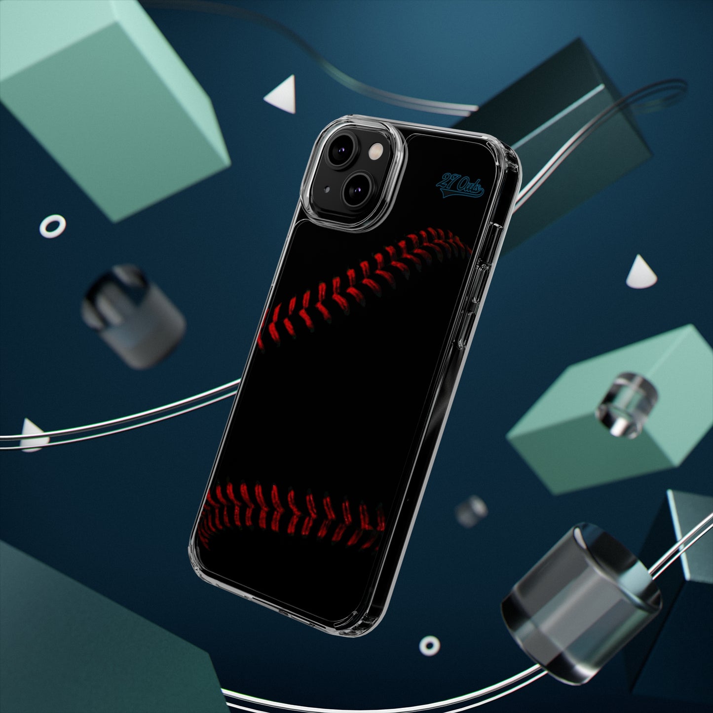 iPhone and Samsung Clear Baseball Lace - Phone Case