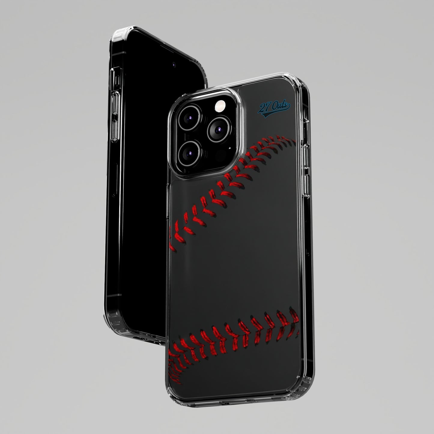 iPhone and Samsung Clear Baseball Lace - Phone Case