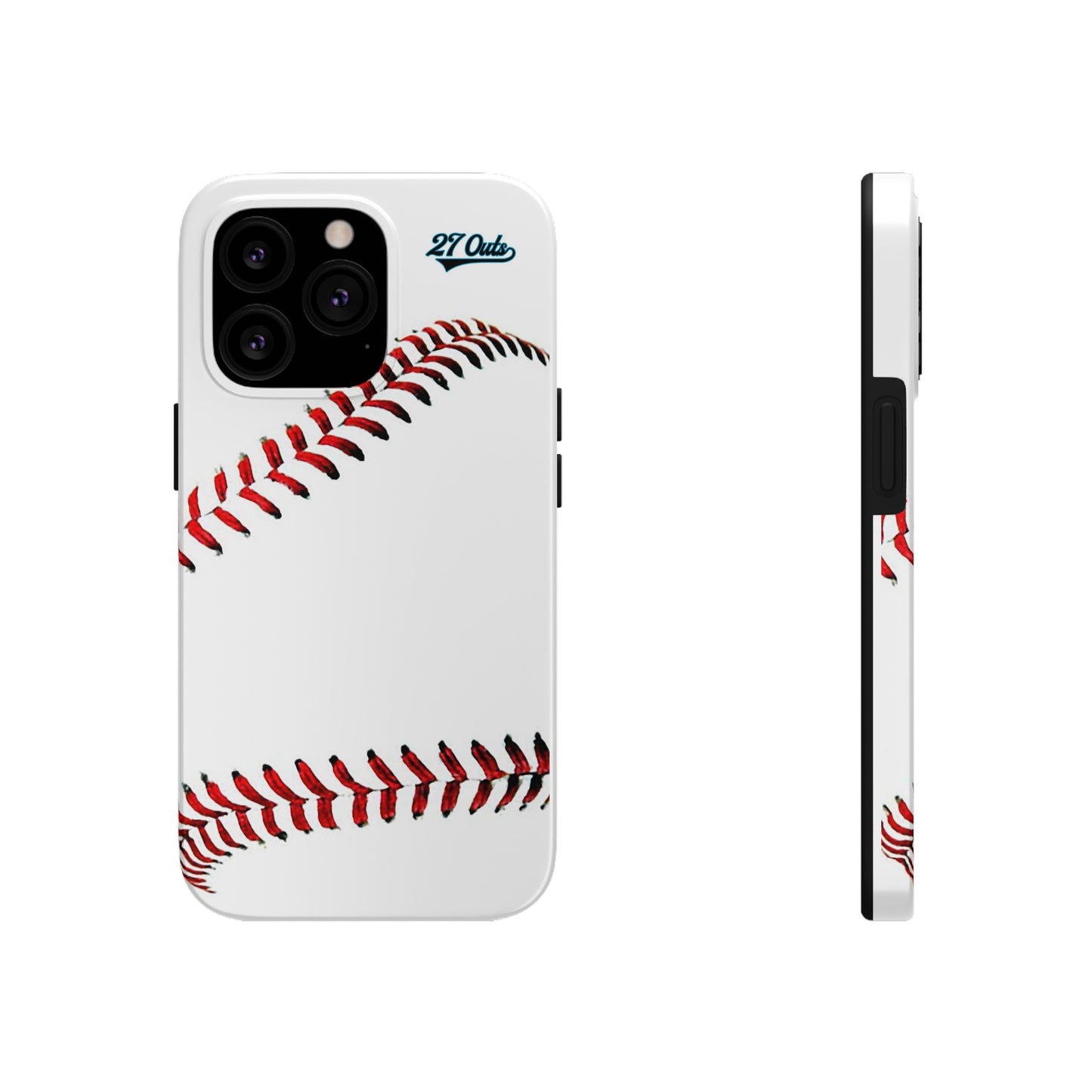 iPhone and Samsung White Baseball Lace - Phone Case