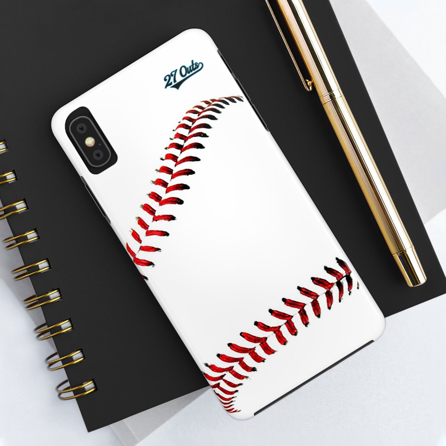 iPhone and Samsung White Baseball Lace - Phone Case