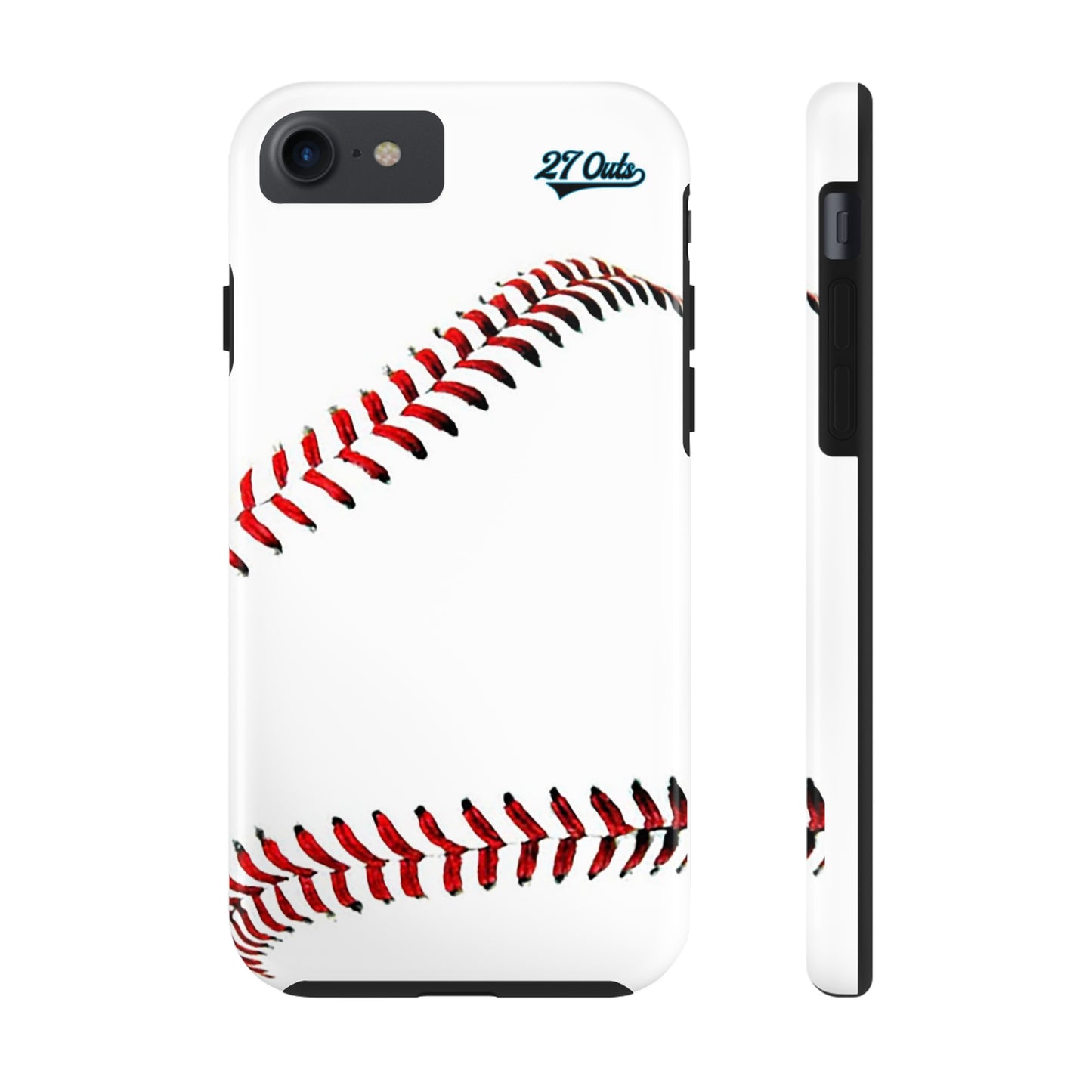 iPhone and Samsung White Baseball Lace - Phone Case