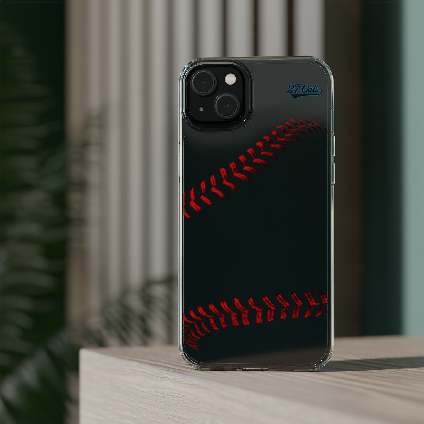 iPhone and Samsung Clear Baseball Lace - Phone Case