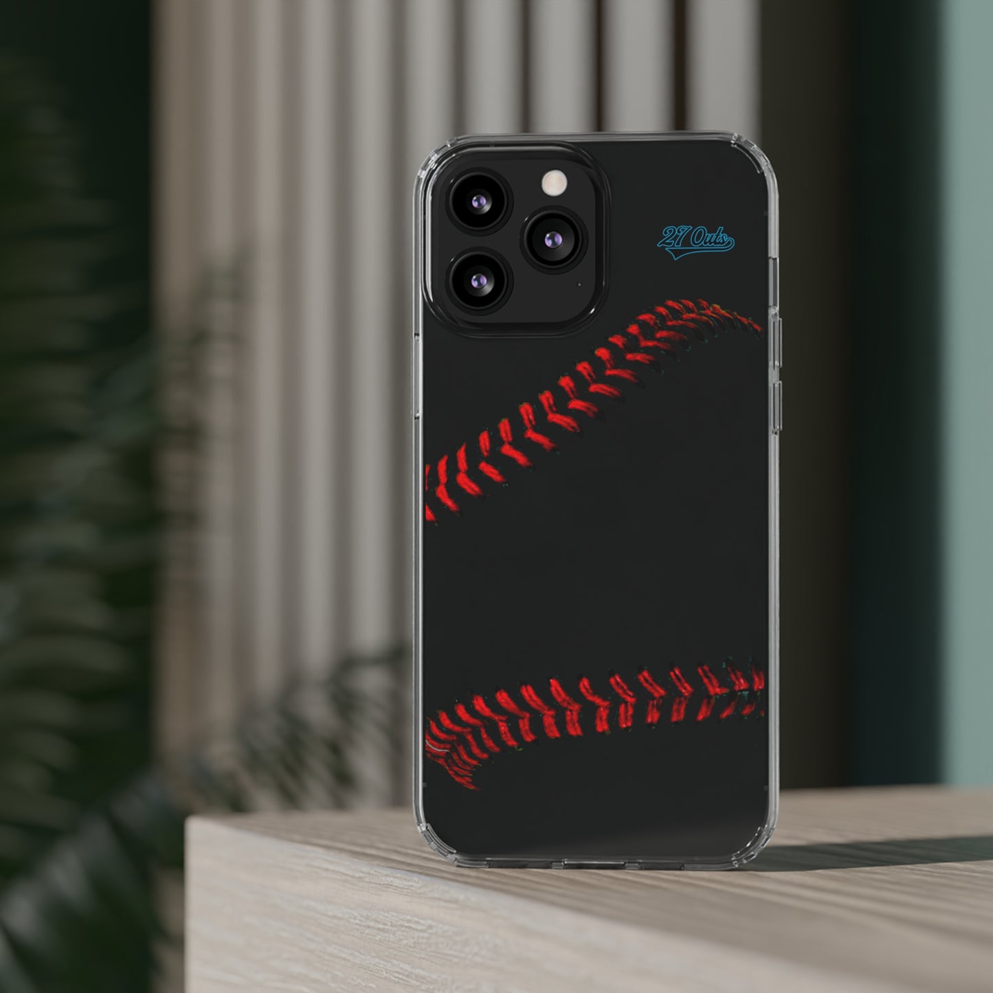 iPhone and Samsung Clear Baseball Lace - Phone Case