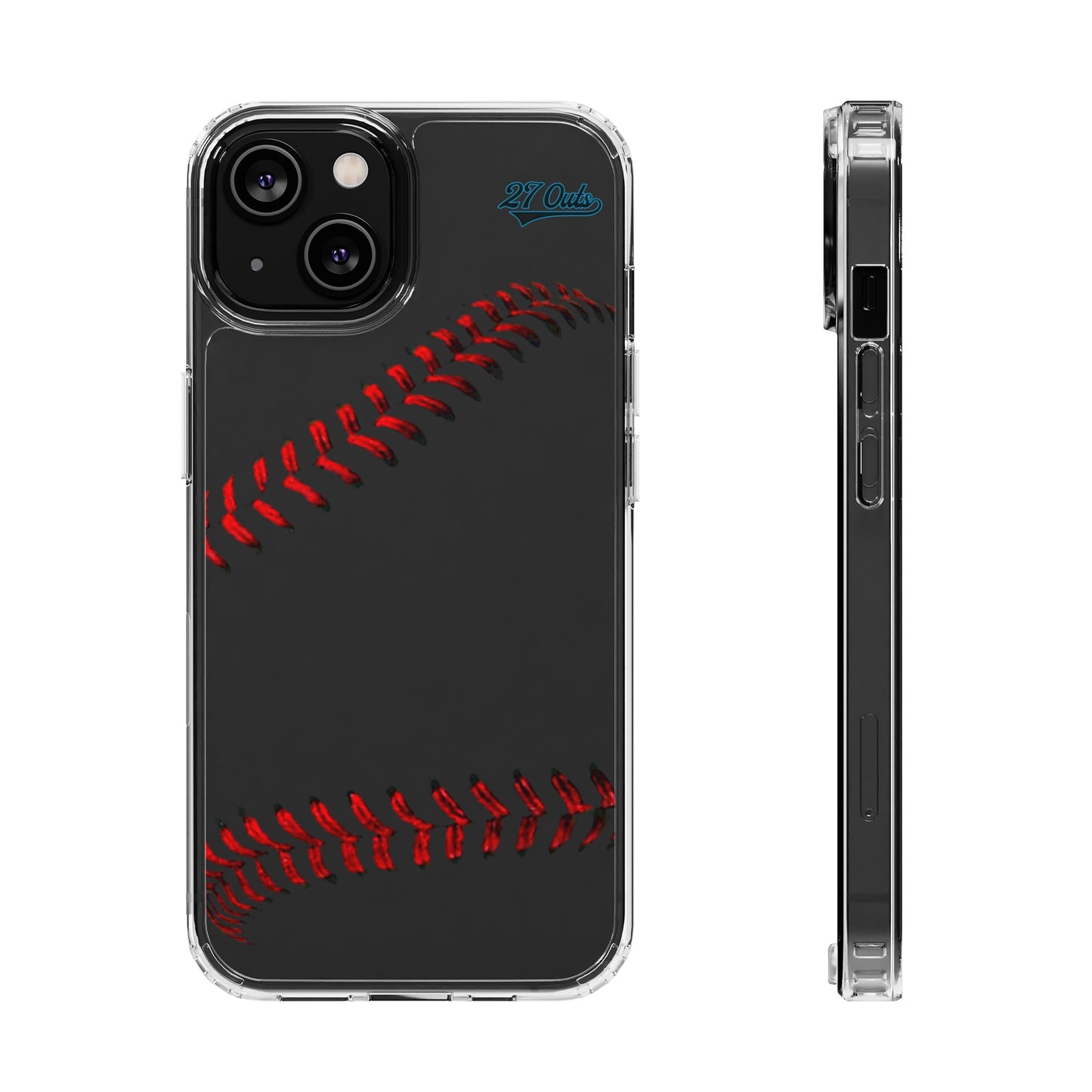 iPhone and Samsung Clear Baseball Lace - Phone Case