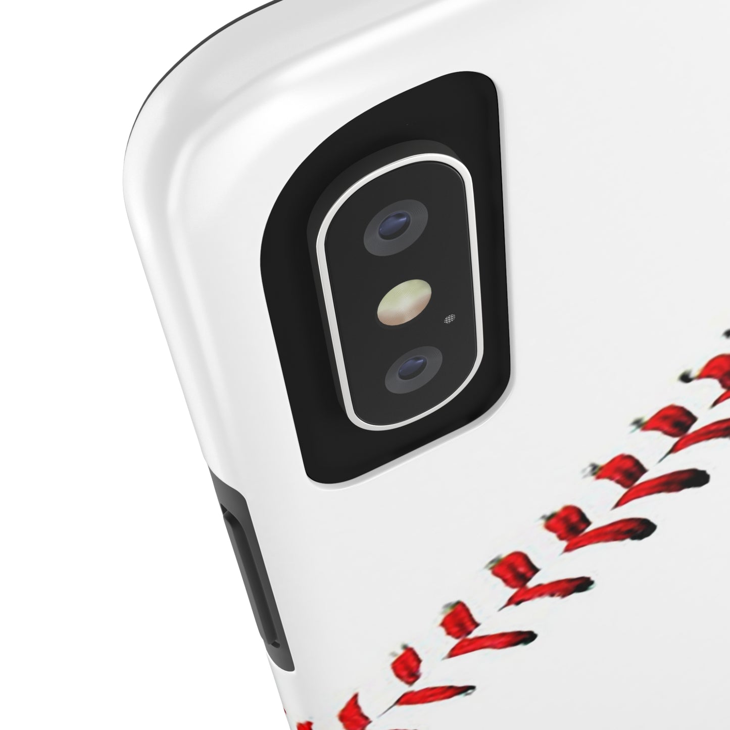 iPhone and Samsung White Baseball Lace - Phone Case