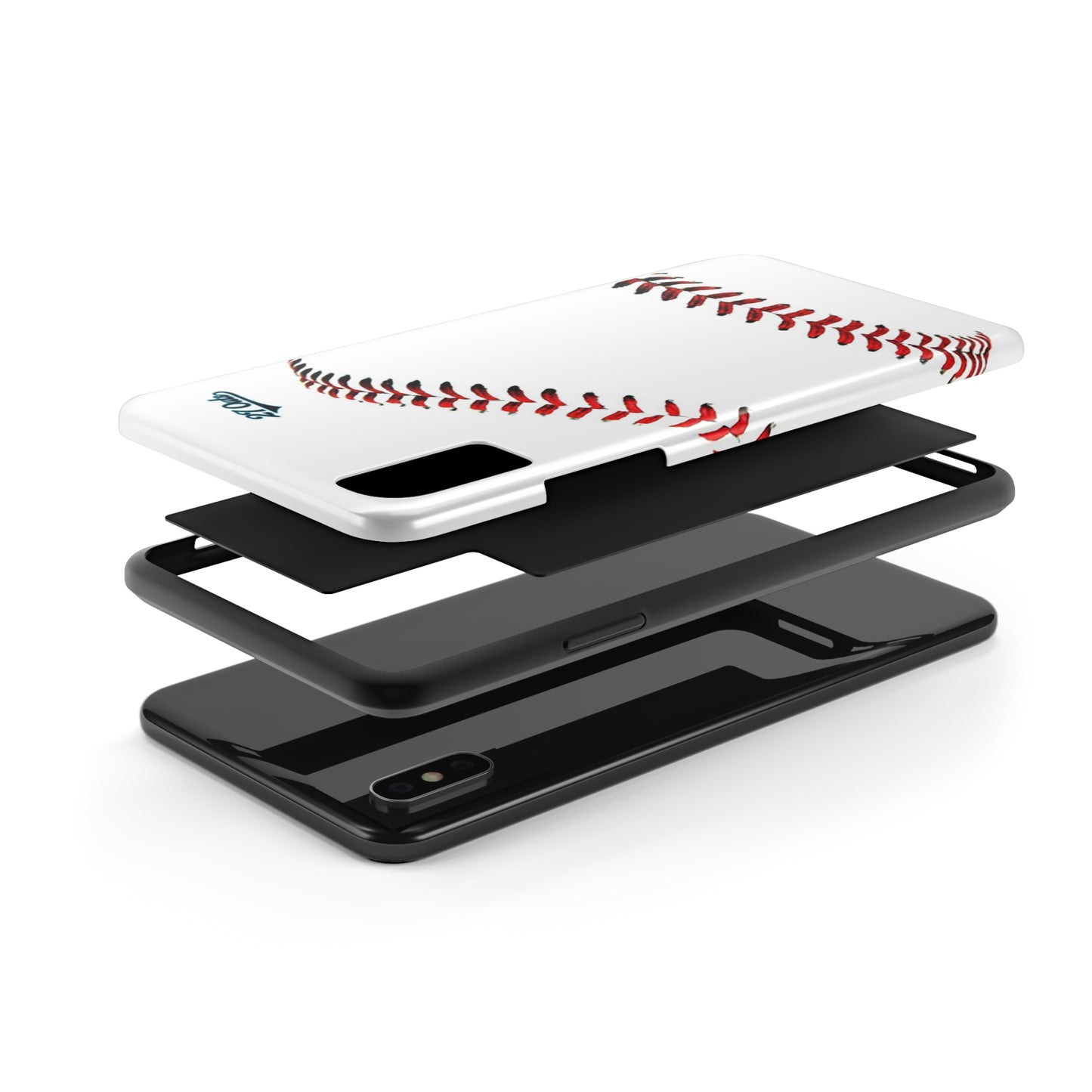 iPhone and Samsung White Baseball Lace - Phone Case