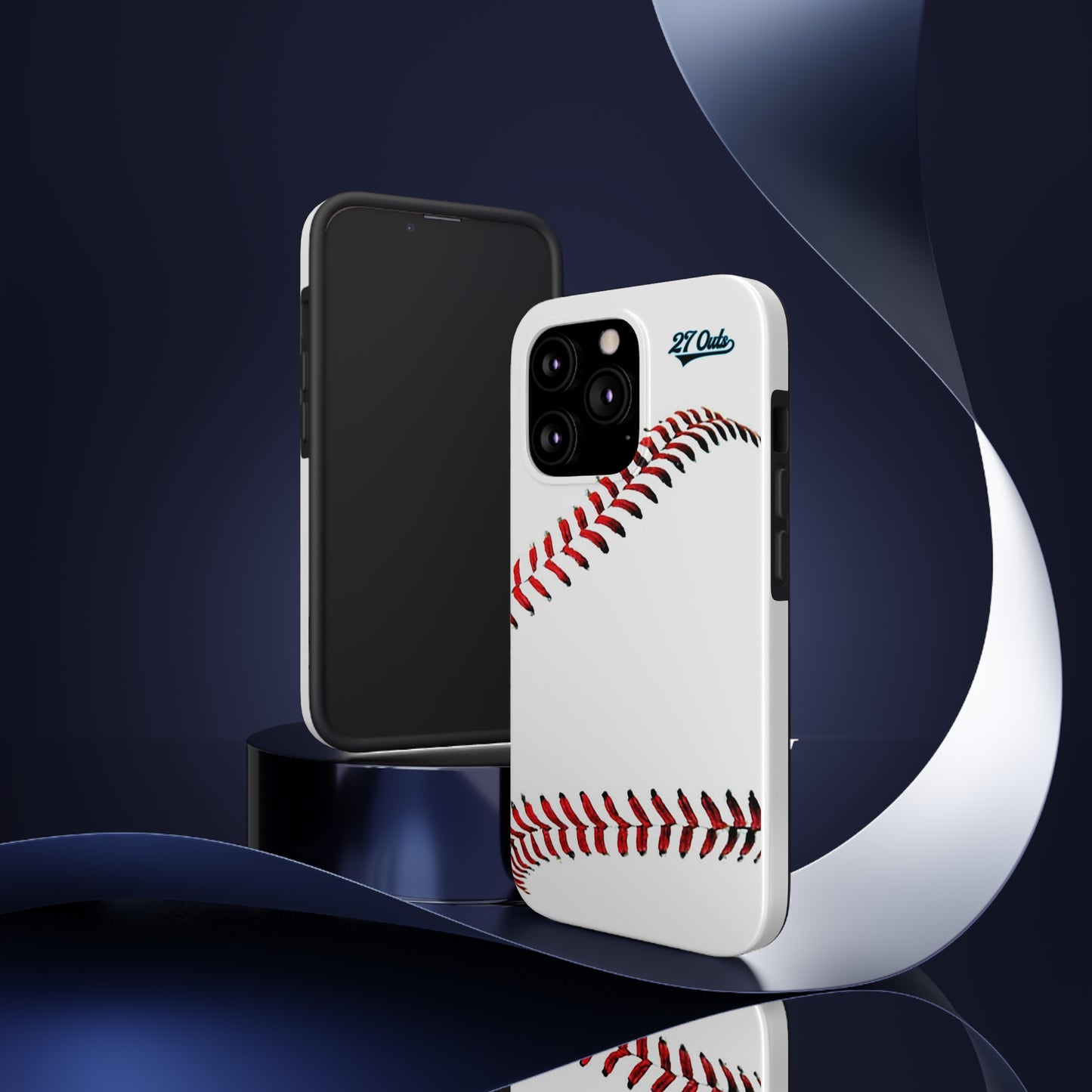 iPhone and Samsung White Baseball Lace - Phone Case