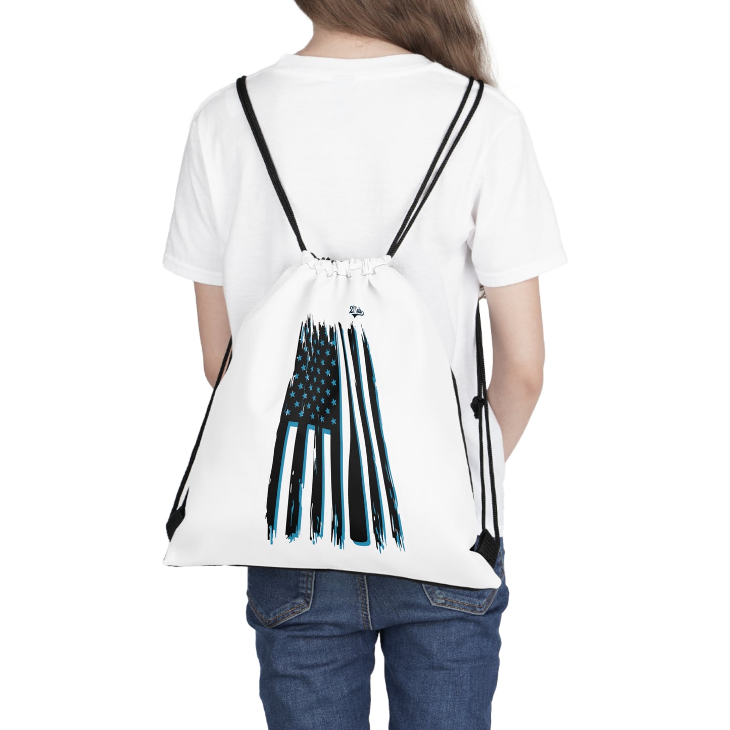 Baseball Flag - Outdoor Drawstring Bag