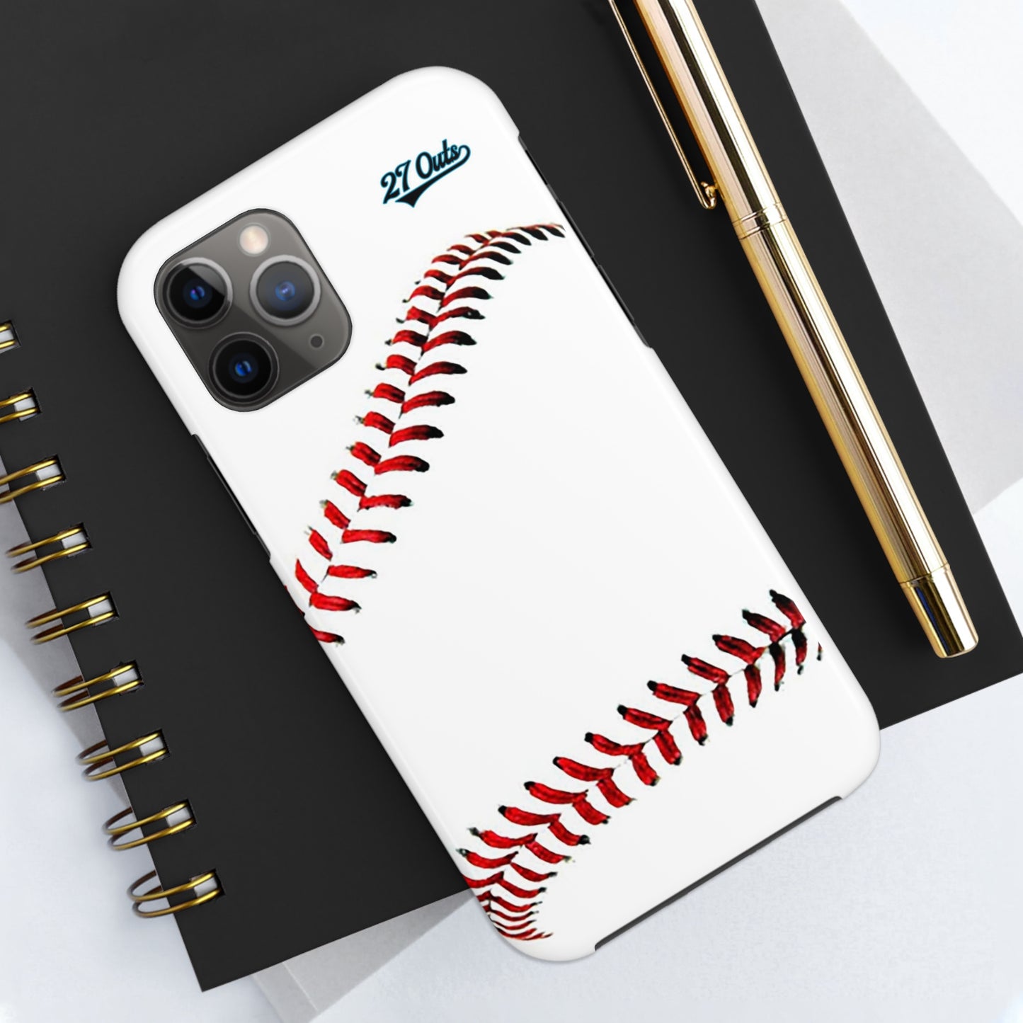 iPhone and Samsung White Baseball Lace - Phone Case