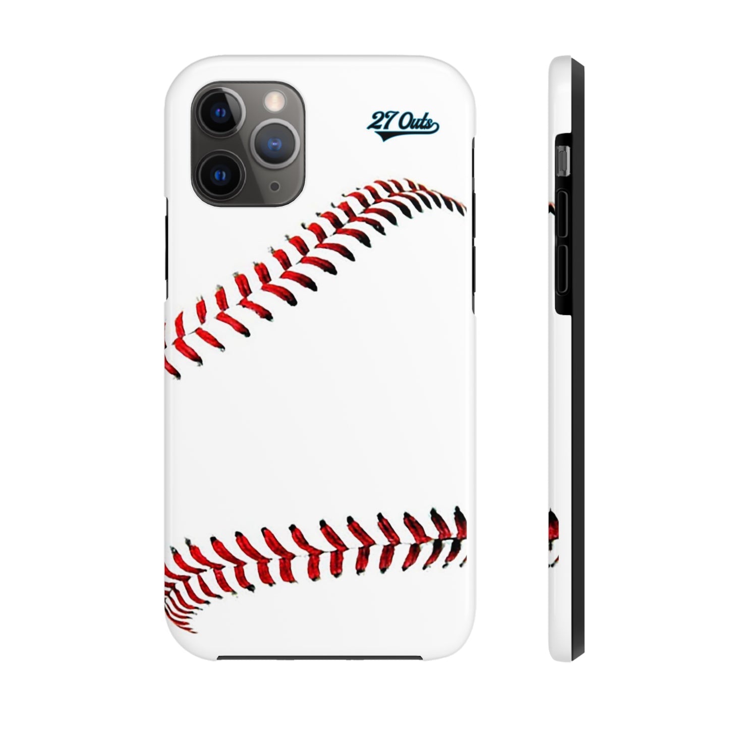 iPhone and Samsung White Baseball Lace - Phone Case
