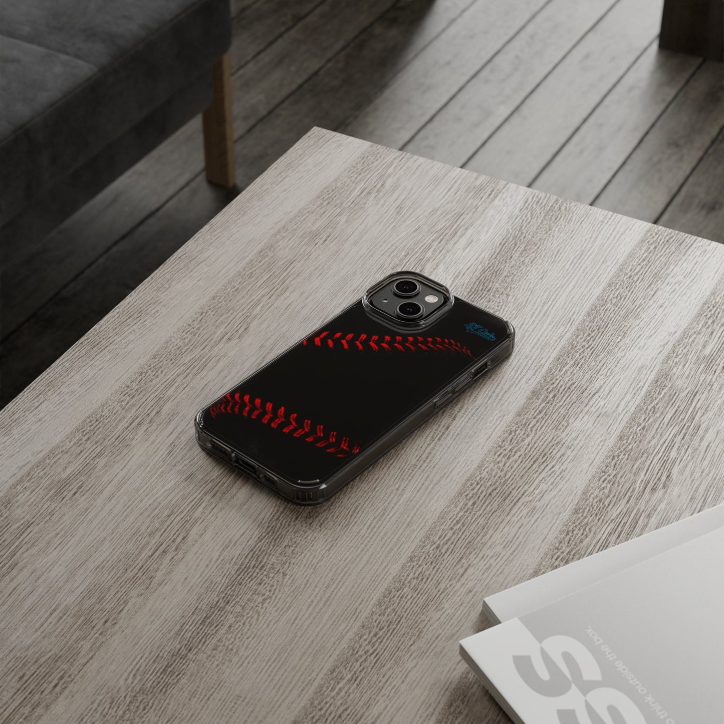 iPhone and Samsung Clear Baseball Lace - Phone Case