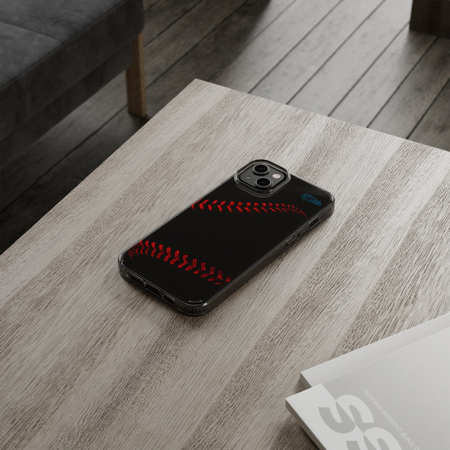 iPhone and Samsung Clear Baseball Lace - Phone Case