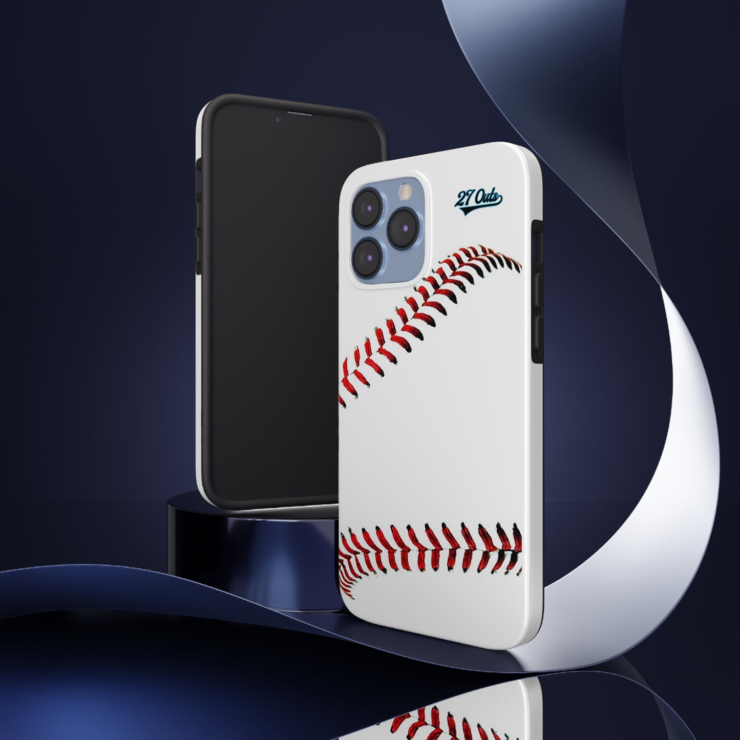 iPhone and Samsung White Baseball Lace - Phone Case