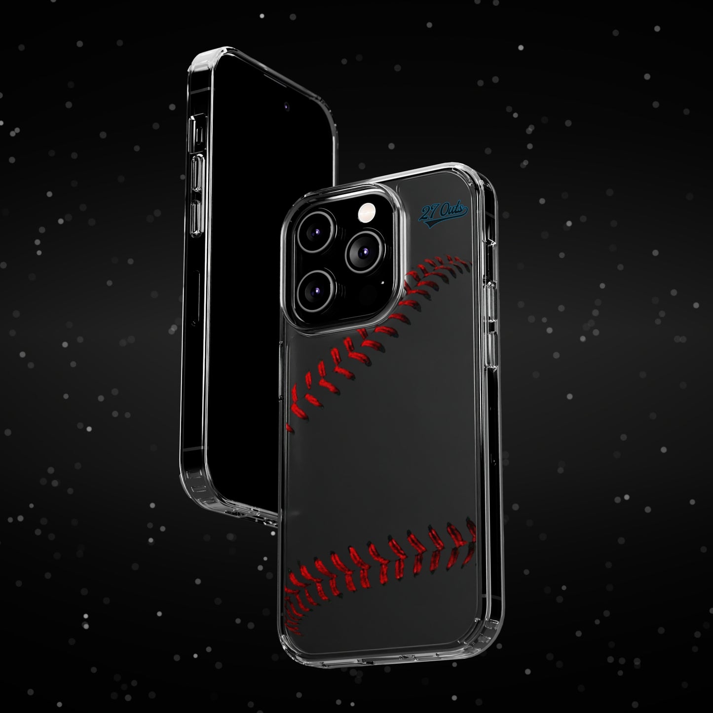 iPhone and Samsung Clear Baseball Lace - Phone Case