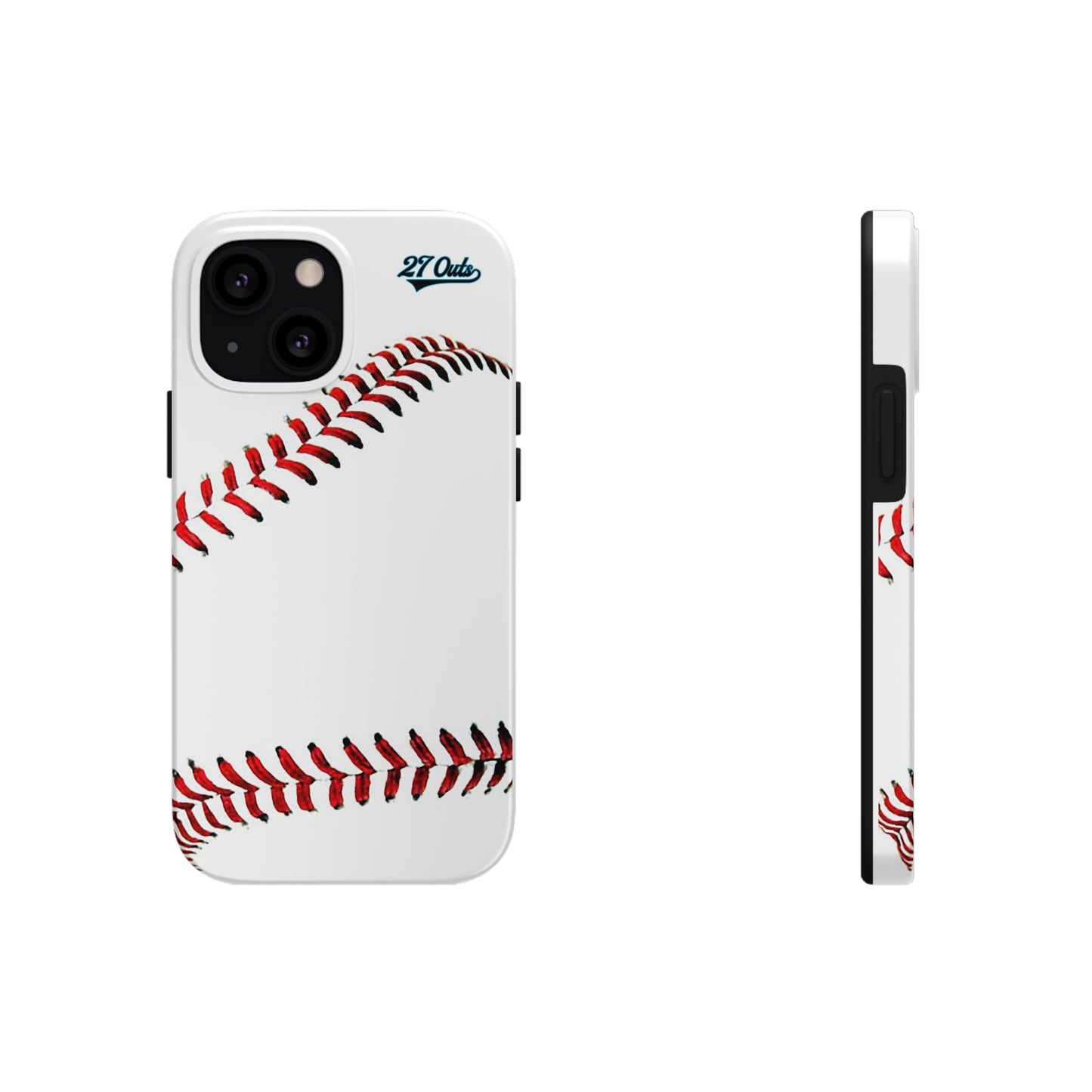 iPhone and Samsung White Baseball Lace - Phone Case