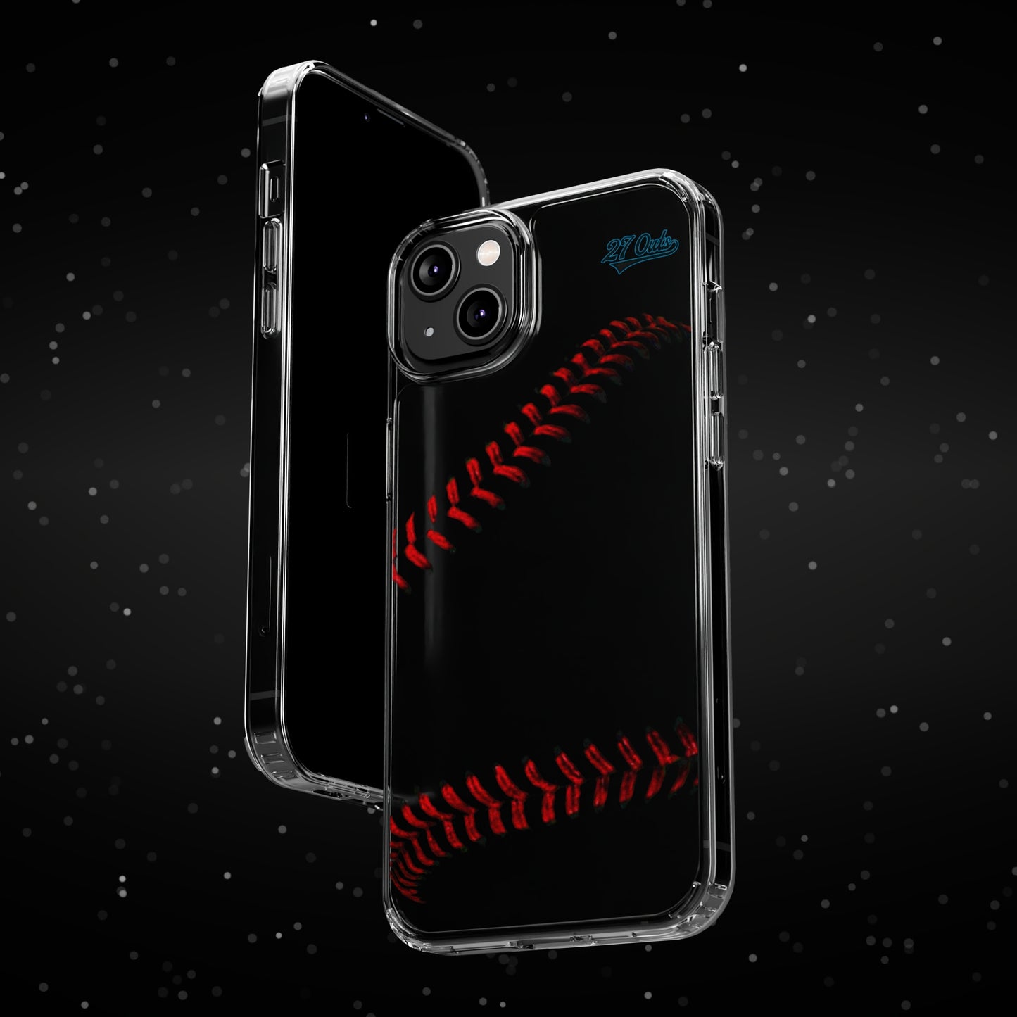 iPhone and Samsung Clear Baseball Lace - Phone Case
