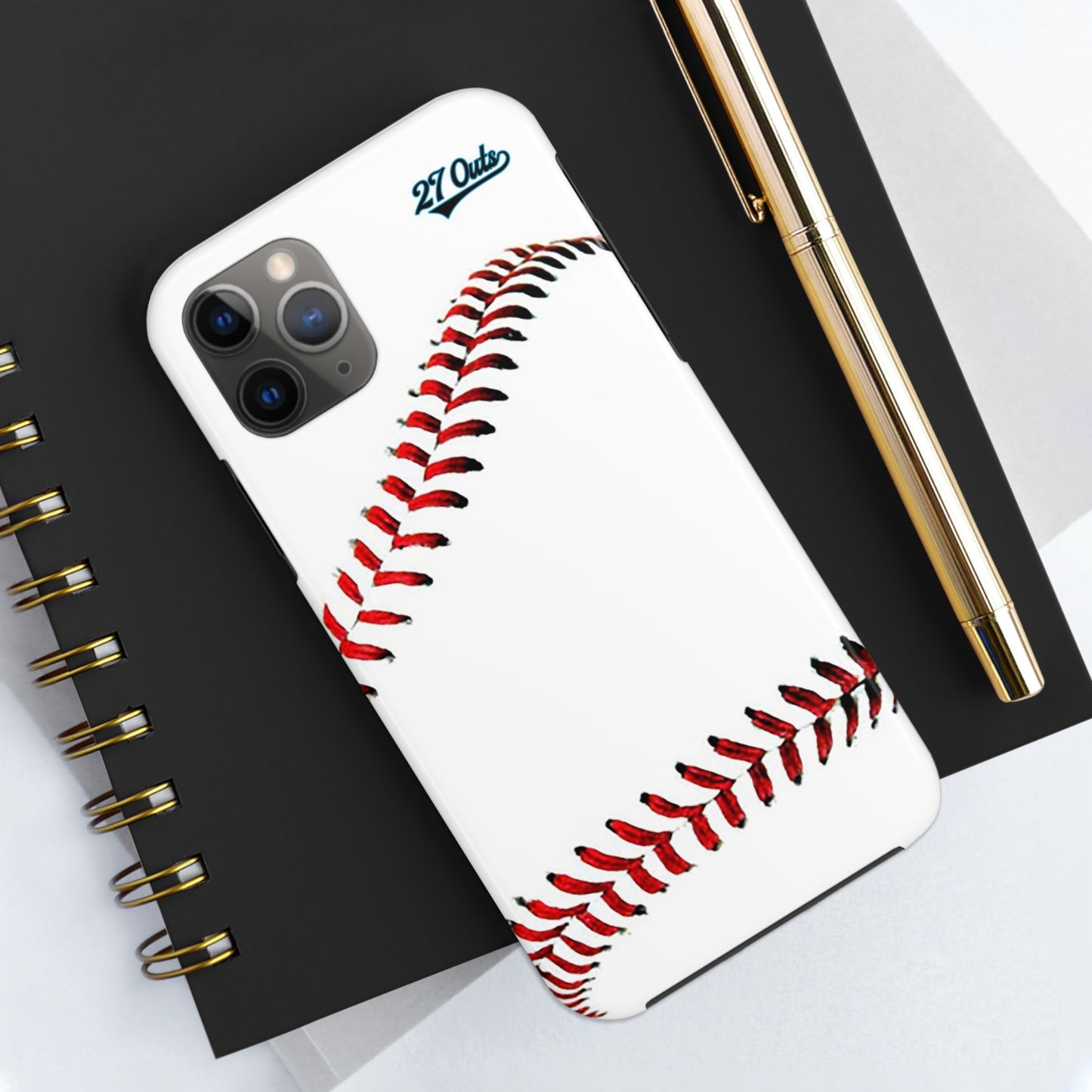 iPhone and Samsung White Baseball Lace - Phone Case