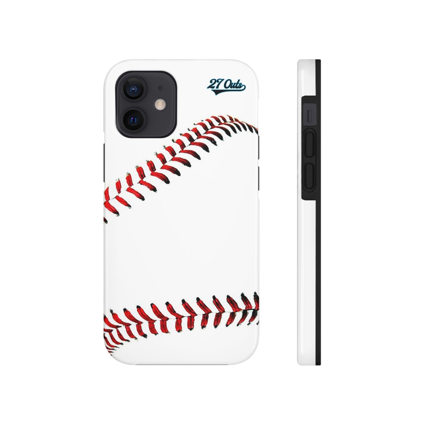 iPhone and Samsung White Baseball Lace - Phone Case