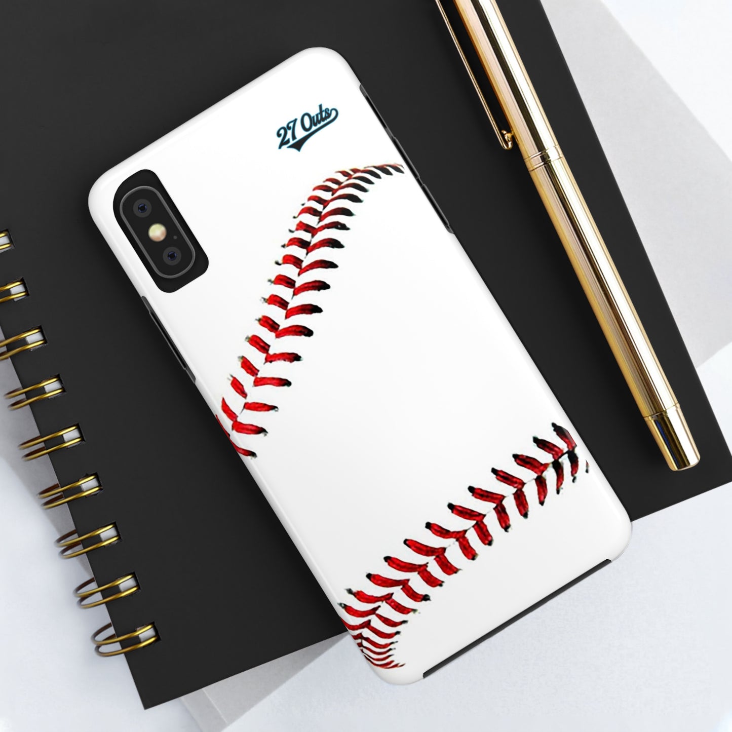iPhone and Samsung White Baseball Lace - Phone Case