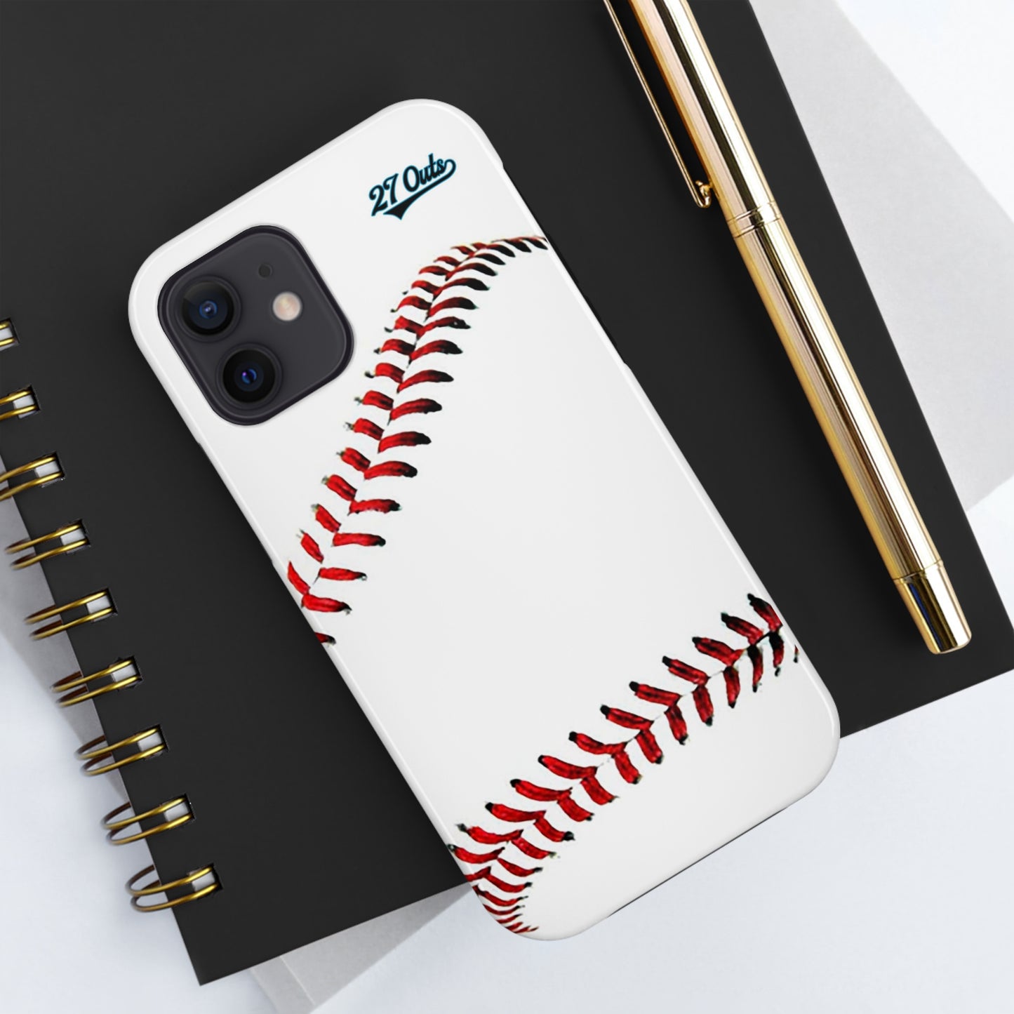 iPhone and Samsung White Baseball Lace - Phone Case