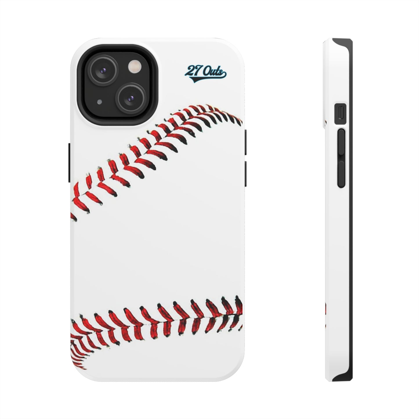 iPhone and Samsung White Baseball Lace - Phone Case
