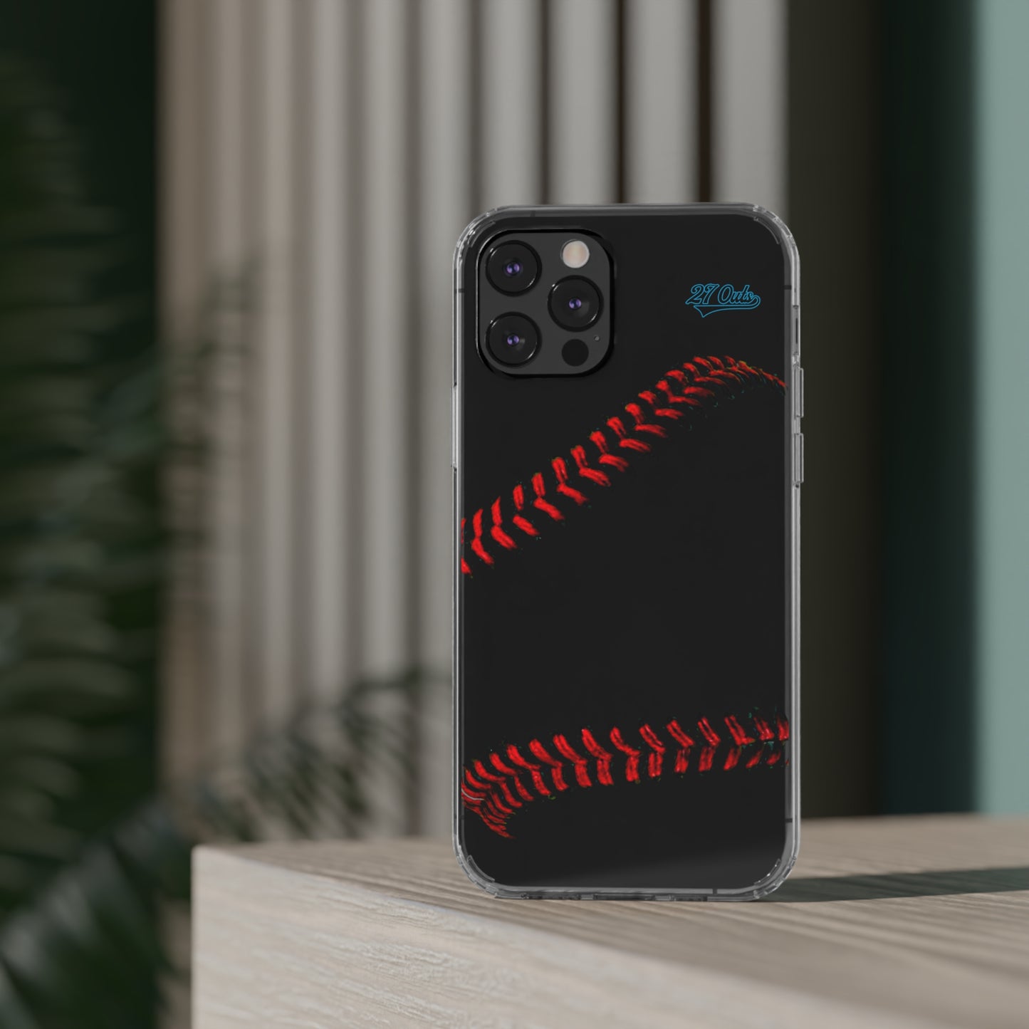 iPhone and Samsung Clear Baseball Lace - Phone Case