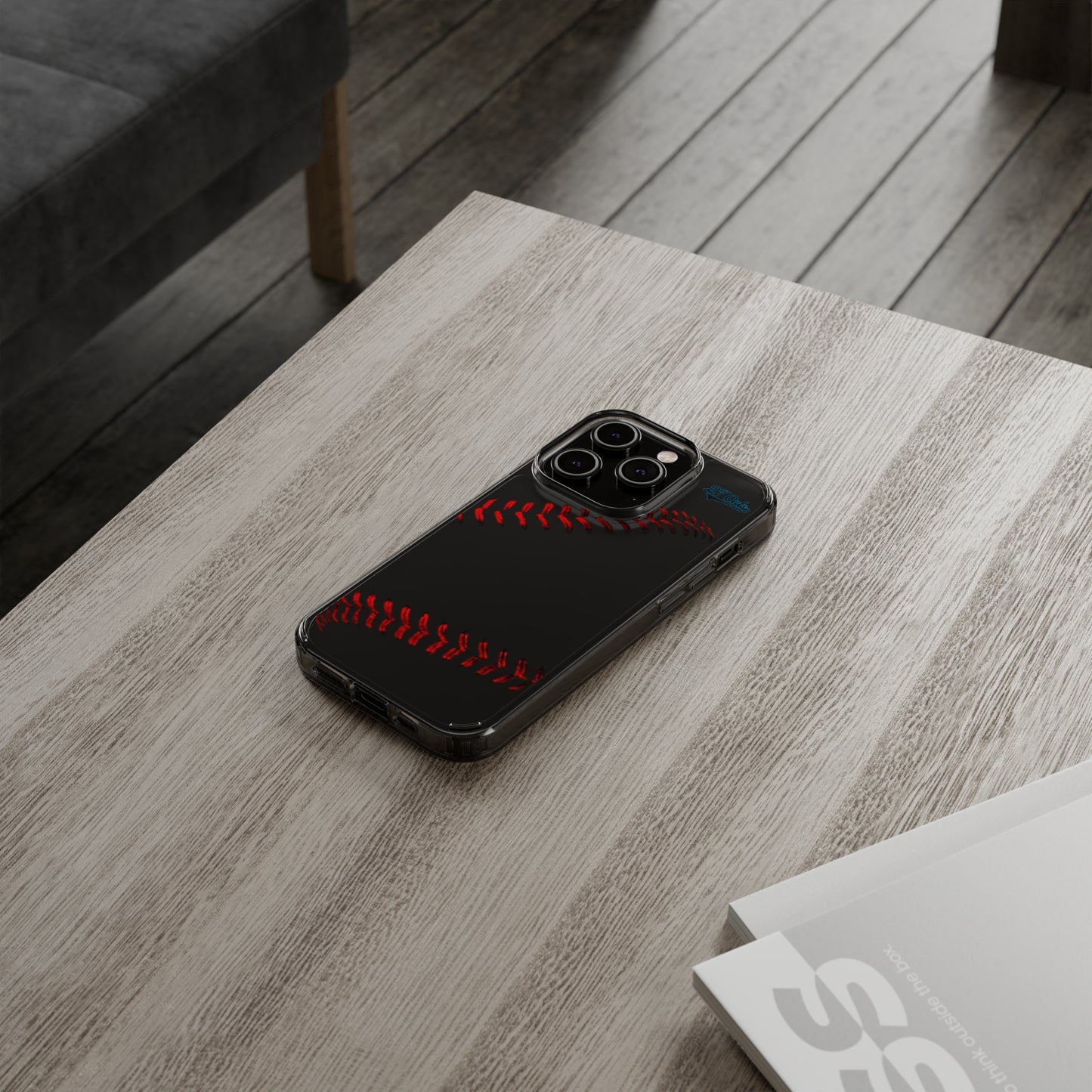 iPhone and Samsung Clear Baseball Lace - Phone Case