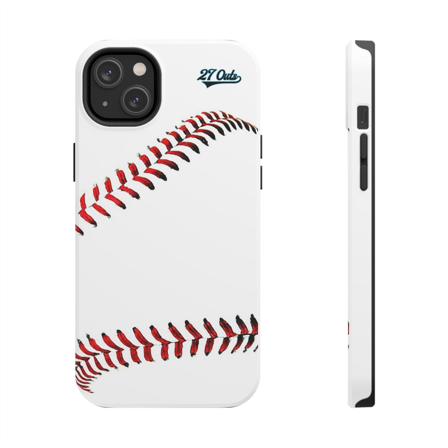 iPhone and Samsung White Baseball Lace - Phone Case