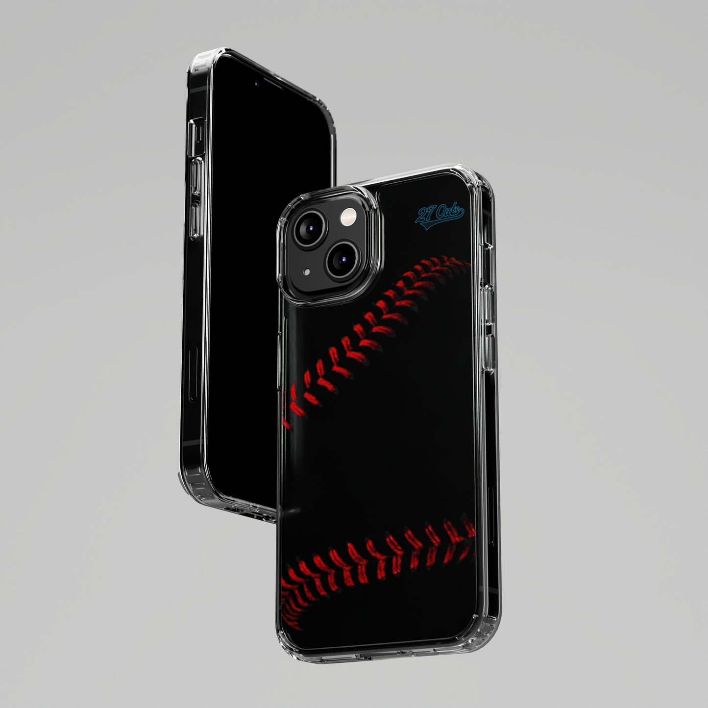 iPhone and Samsung Clear Baseball Lace - Phone Case