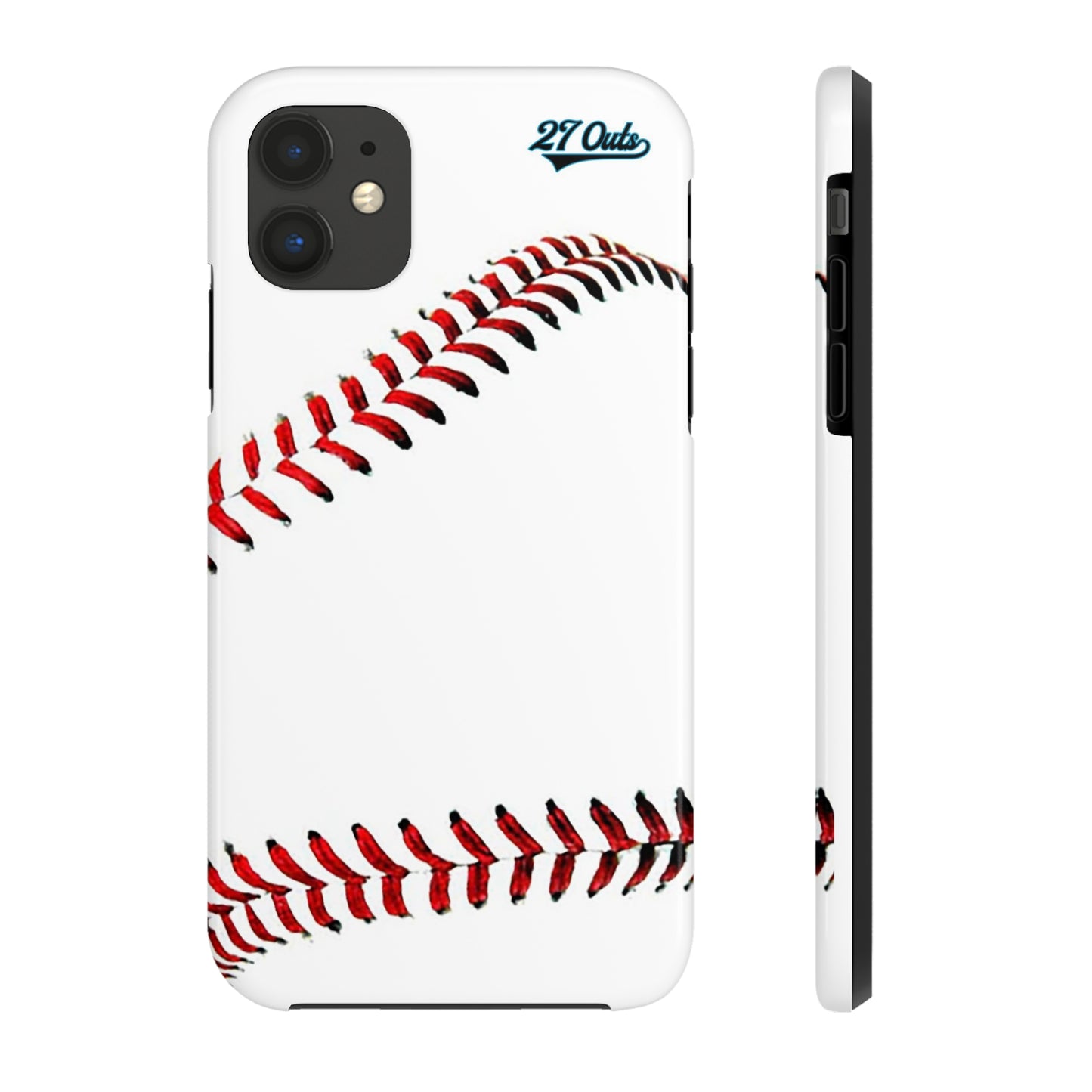 iPhone and Samsung White Baseball Lace - Phone Case
