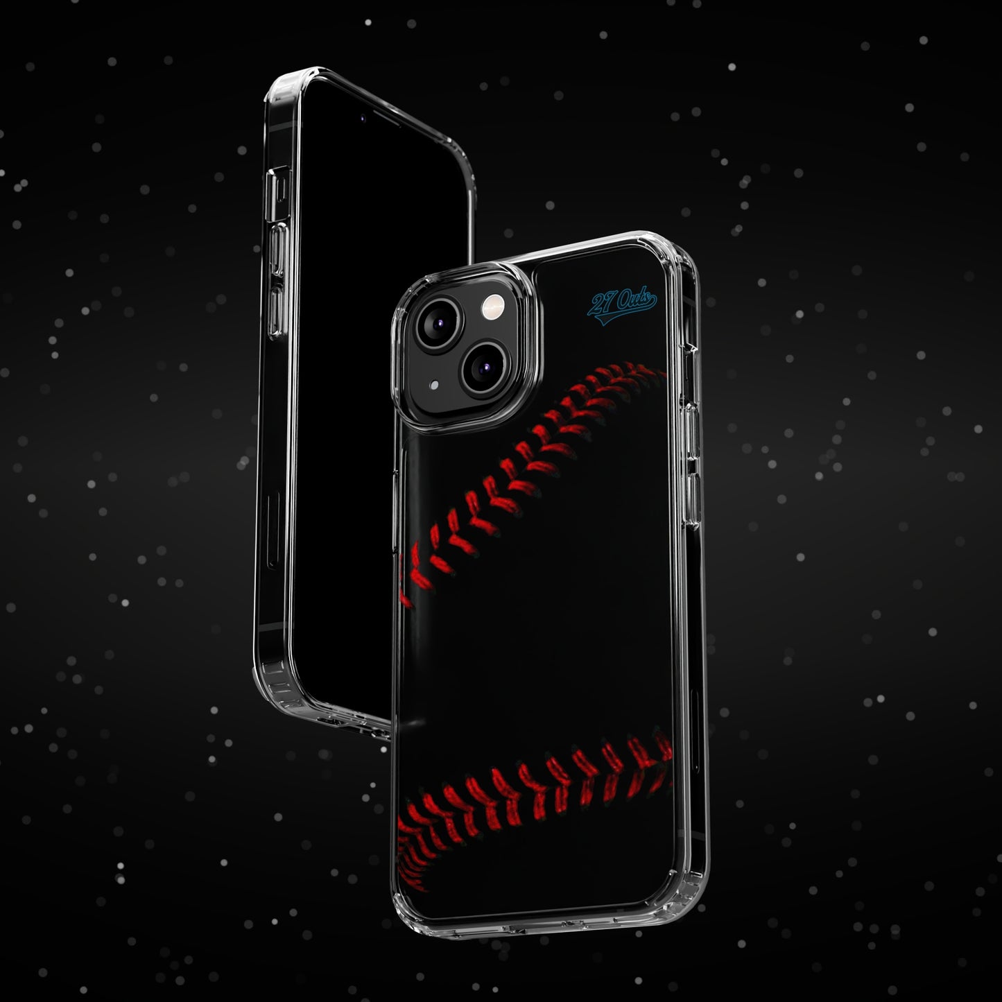 iPhone and Samsung Clear Baseball Lace - Phone Case