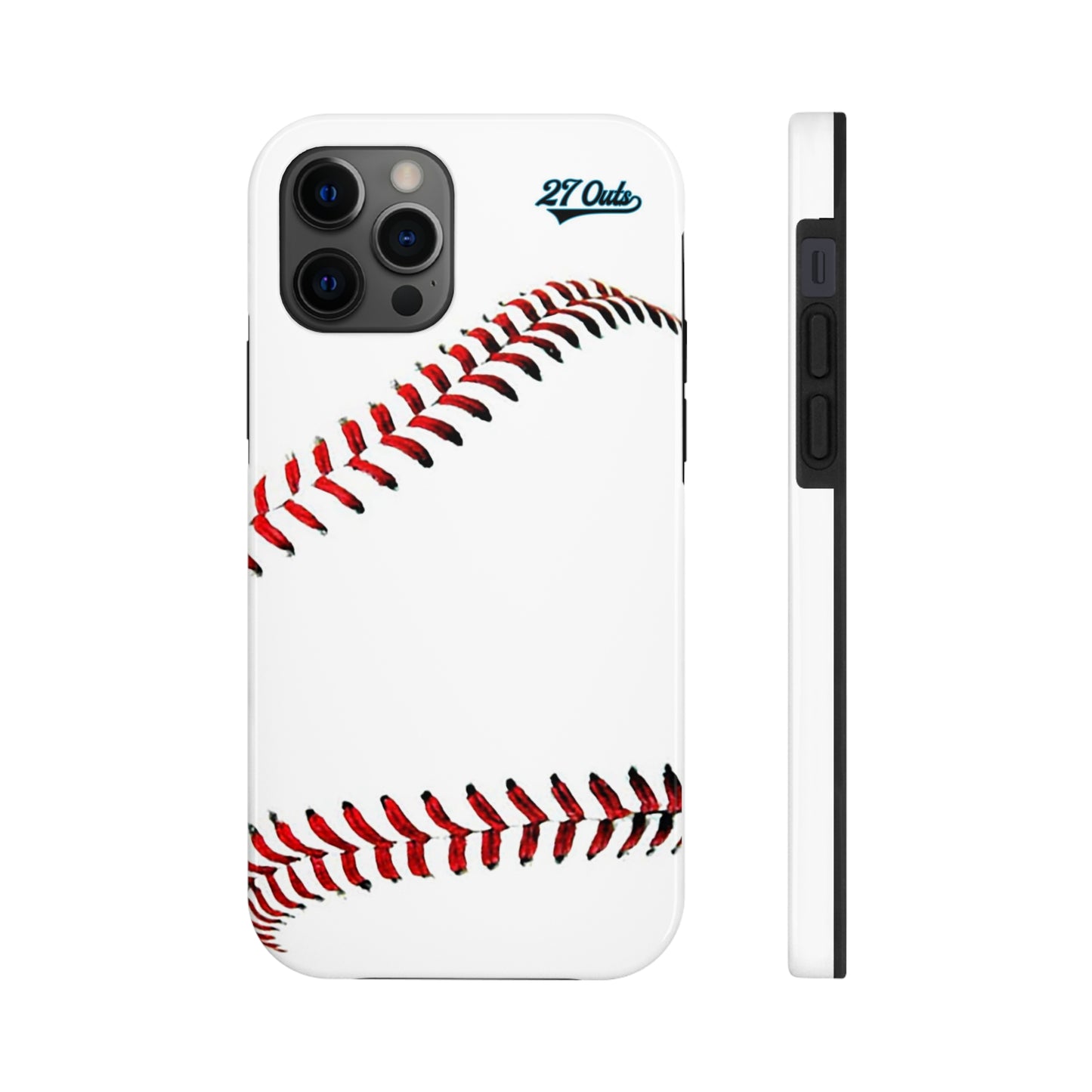 iPhone and Samsung White Baseball Lace - Phone Case