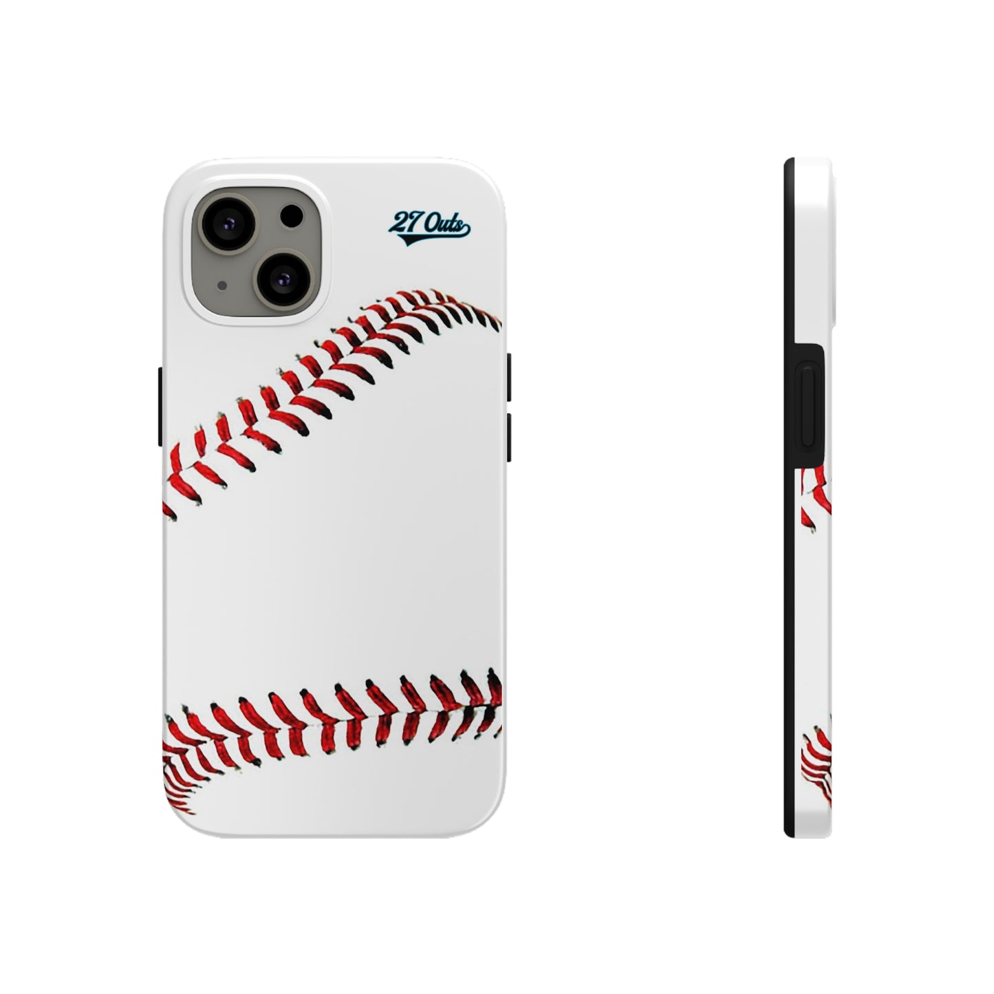 iPhone and Samsung White Baseball Lace - Phone Case
