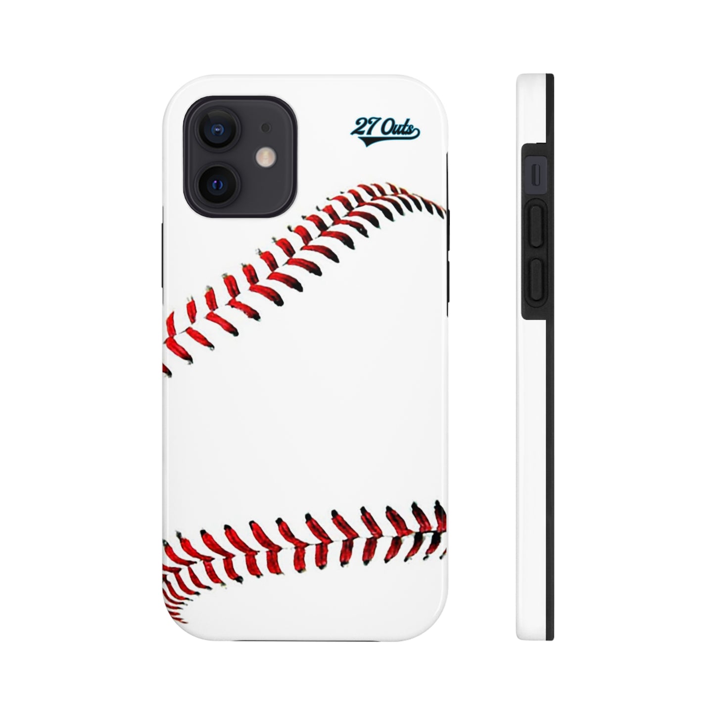 iPhone and Samsung White Baseball Lace - Phone Case