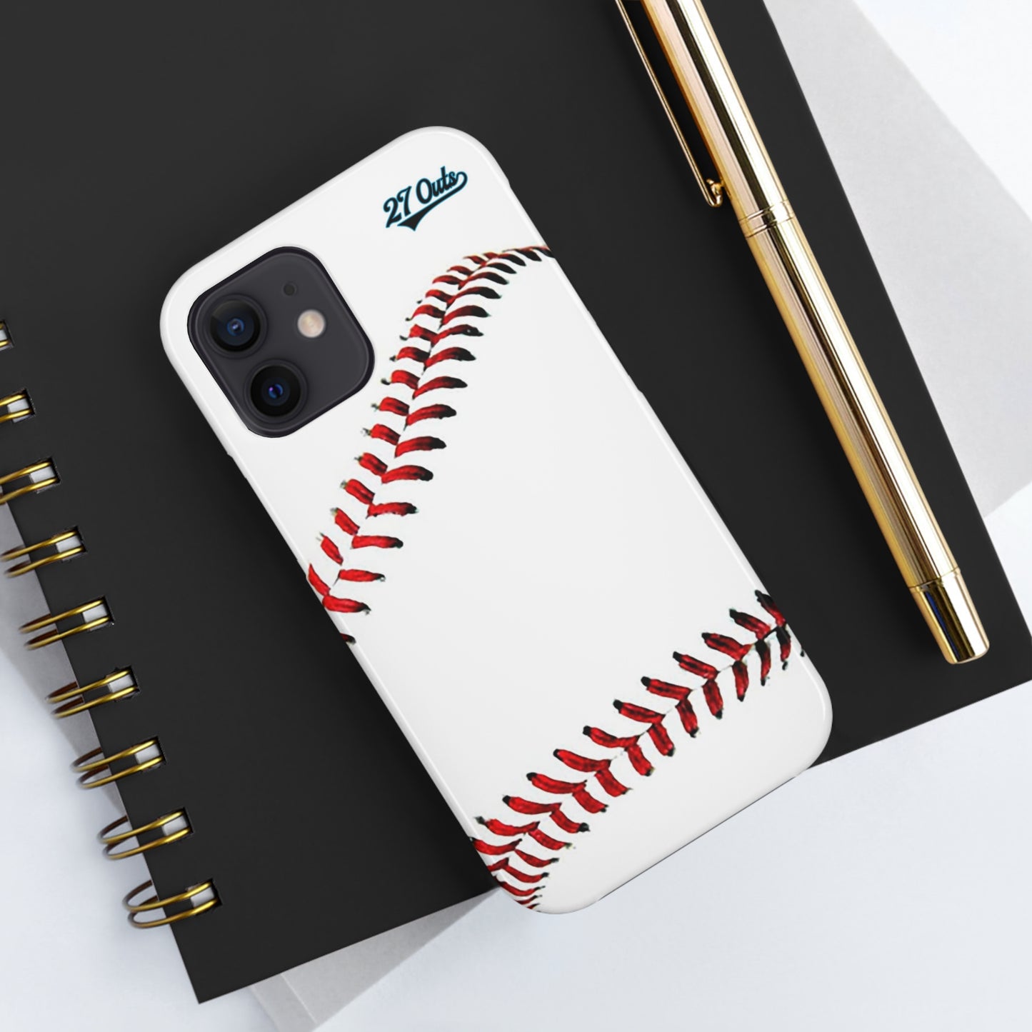 iPhone and Samsung White Baseball Lace - Phone Case