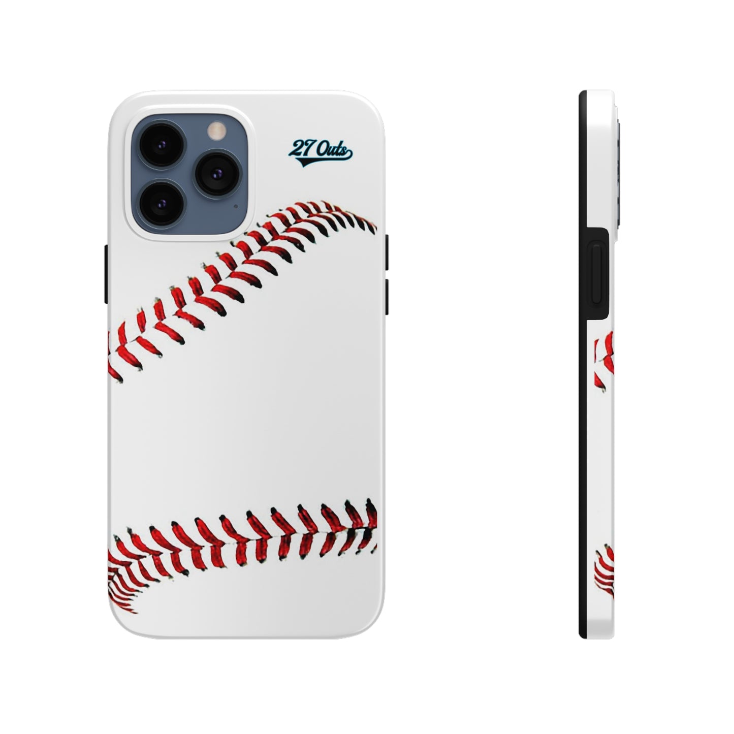 iPhone and Samsung White Baseball Lace - Phone Case