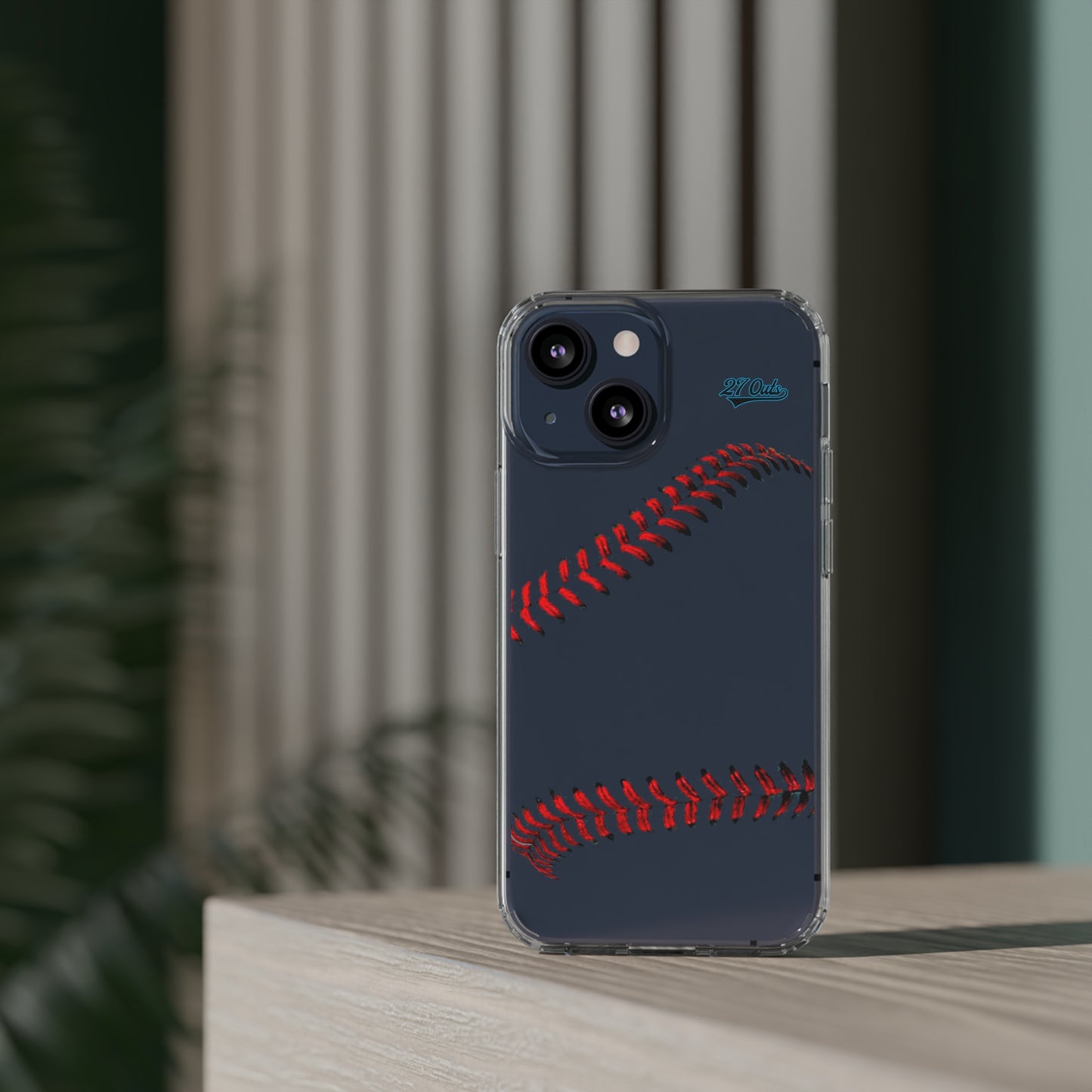 iPhone and Samsung Clear Baseball Lace - Phone Case