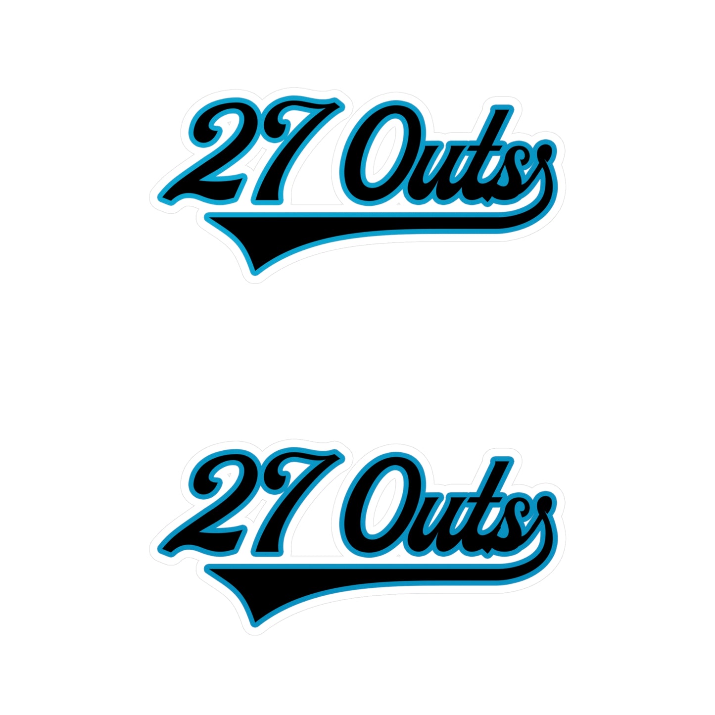 Two 27 Outs Cut Vinyl Decals