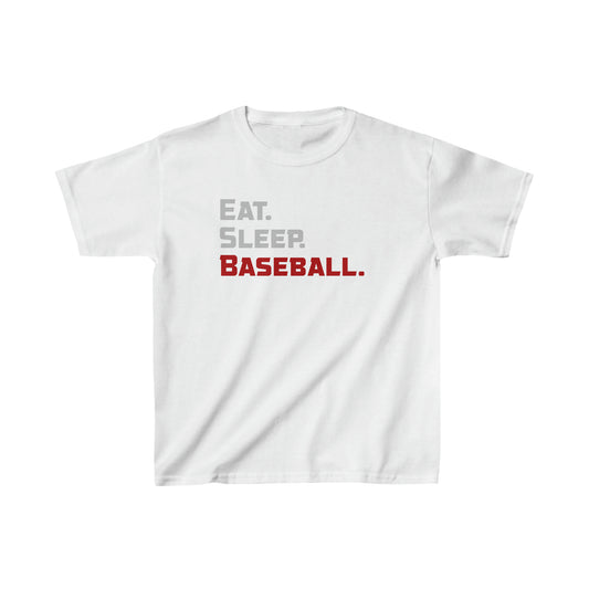 Eat. Sleep. Baseball. - Kids Heavy Cotton™ Tee